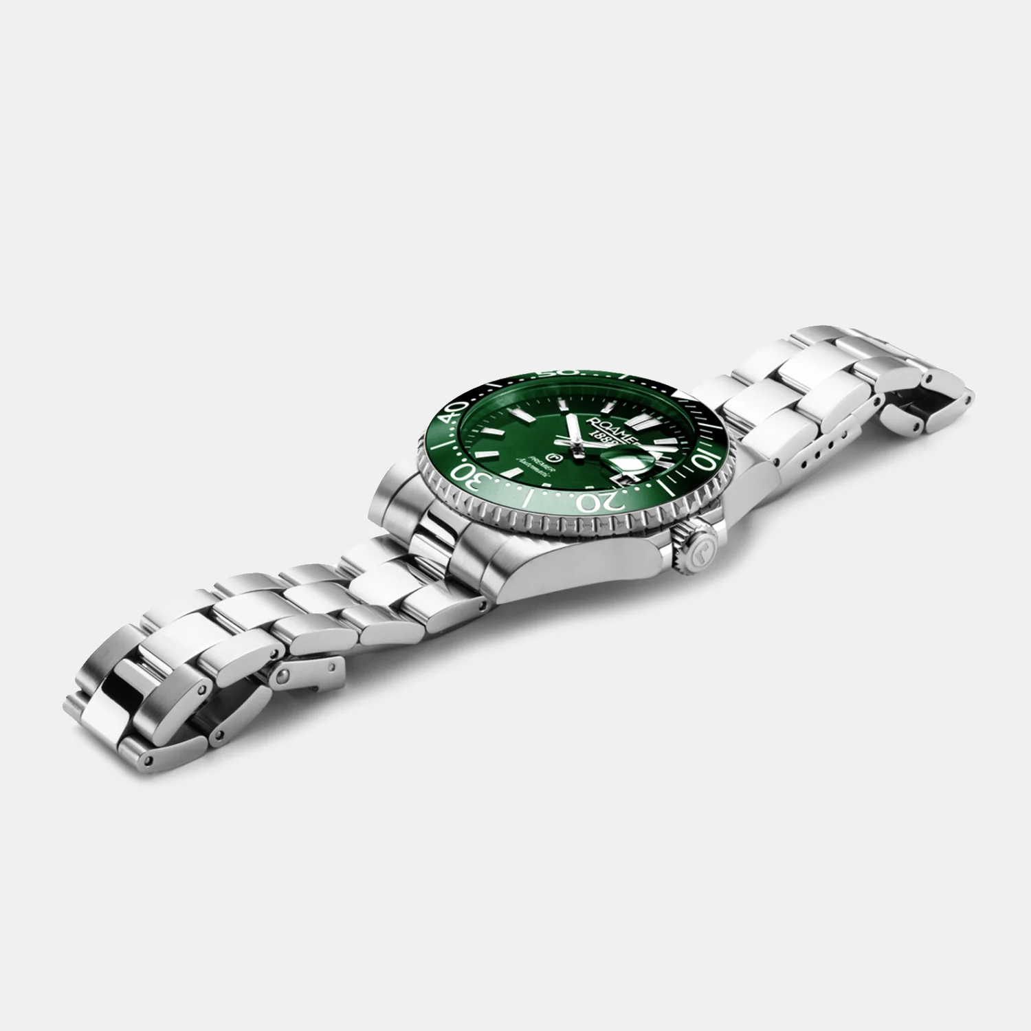 Premier Men Automatic Green Sunray Dial Analog Stainless Steel Watch 986983 41 75 20 - Image 5