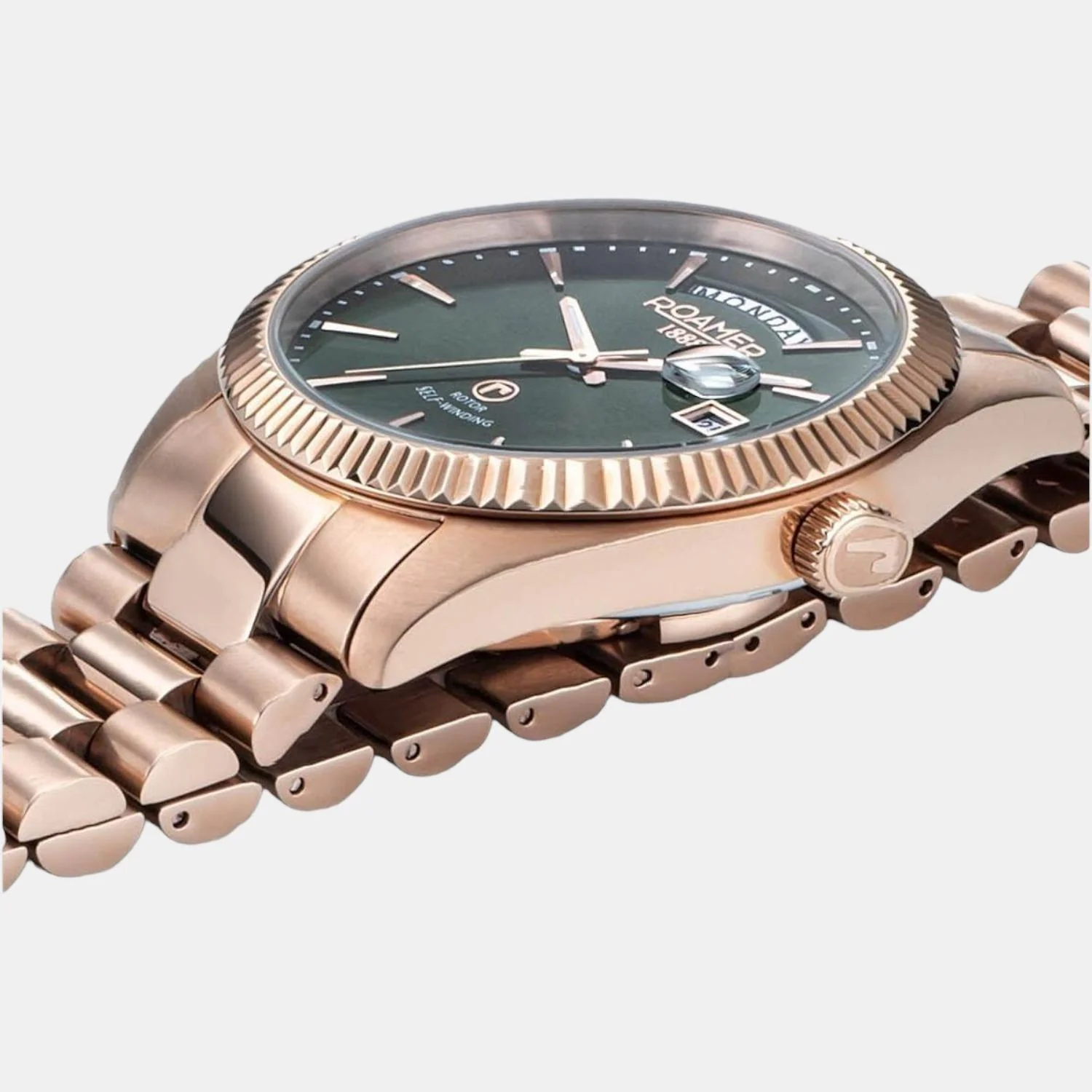 Primeline Daydate Men Mechanical Green Dial Analog Stainless Steel Watch 981662 49 75 90 - Image 4