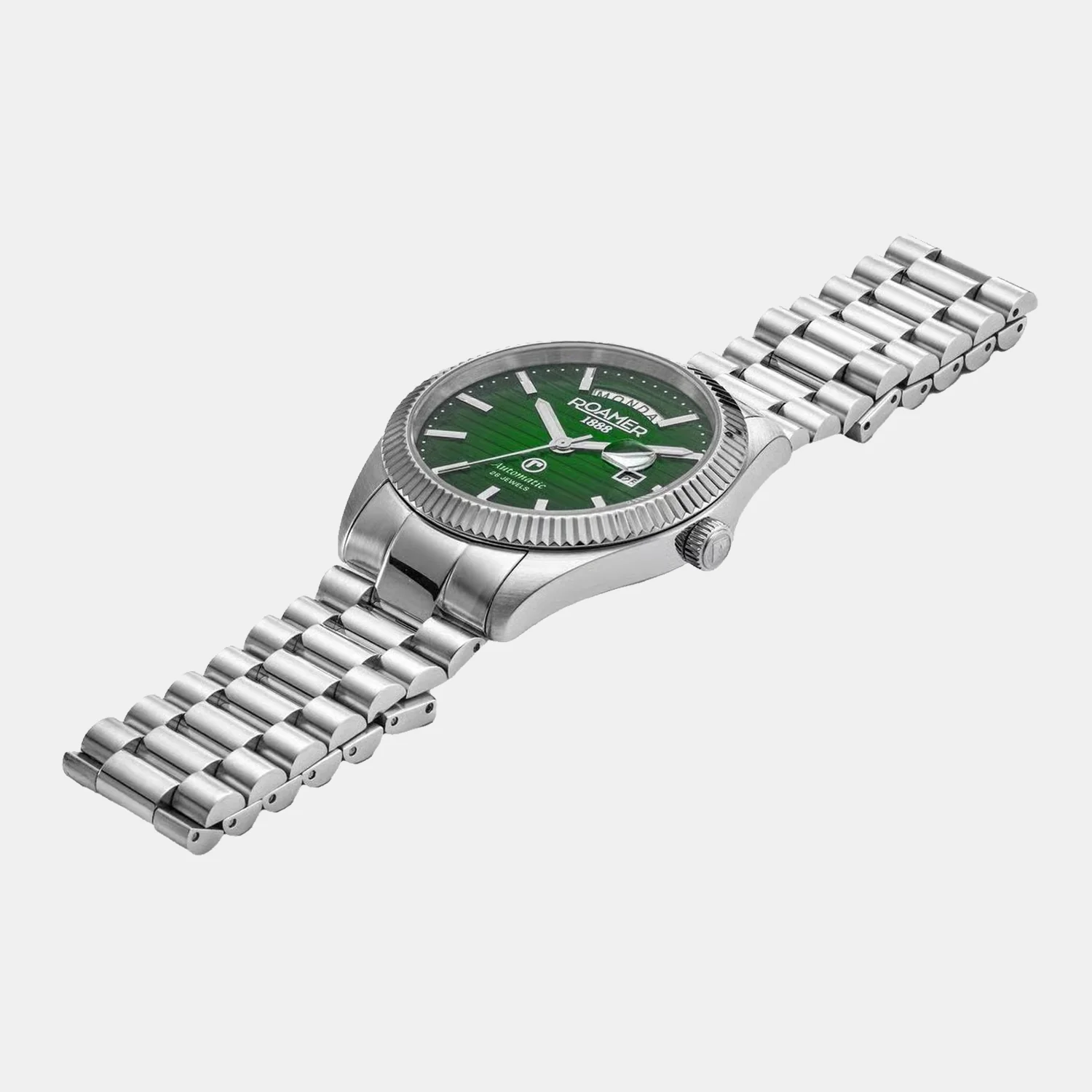 Primeline Men Automatic Green Dial Analog Stainless Steel Watch 981666 41 75 50 - Image 3