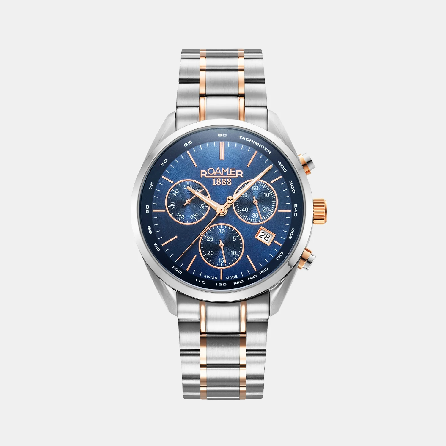 Pro Chrono Men Quartz Blue Sunray Dial Chronograph Stainless Steel Watch 993819 47 45 20 - Image 3