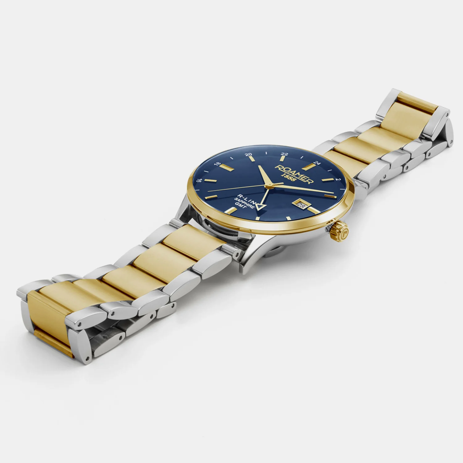 R-Line Men Quartz Blue Sunray Dial Analog Stainless Steel Watch 990987 47 45 05 - Image 2