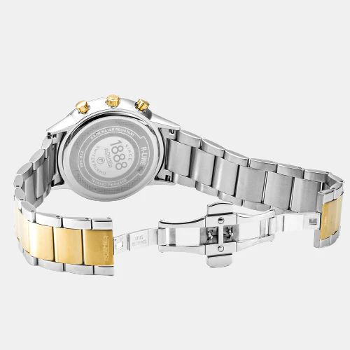 R-Line Men Quartz Green Dial Analog Stainless Steel Watch 718982 48 75 70 - Image 2