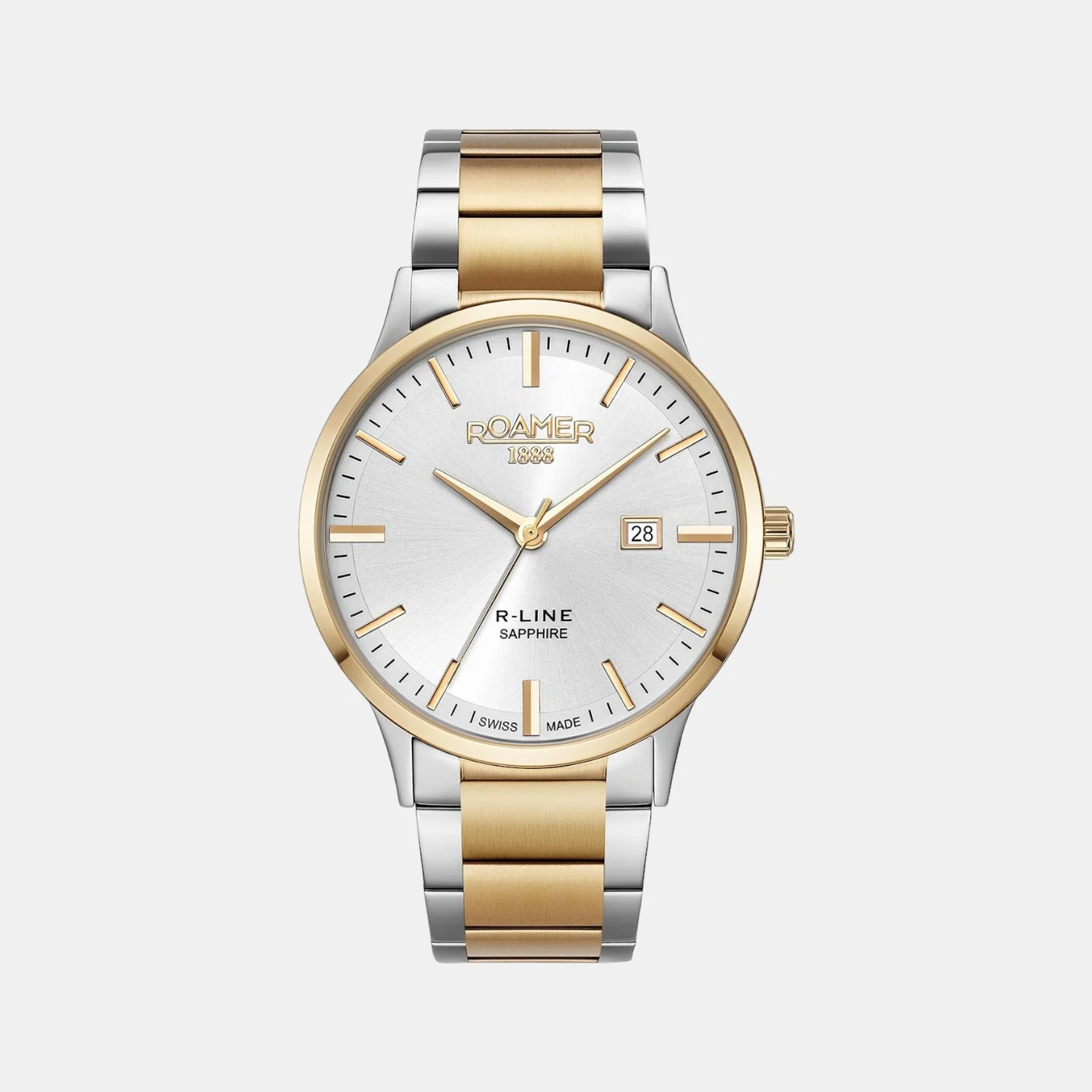 R-Line Men Quartz Silver Dial Analog Stainless Steel Watch 718833 48 15 70 - Image 3
