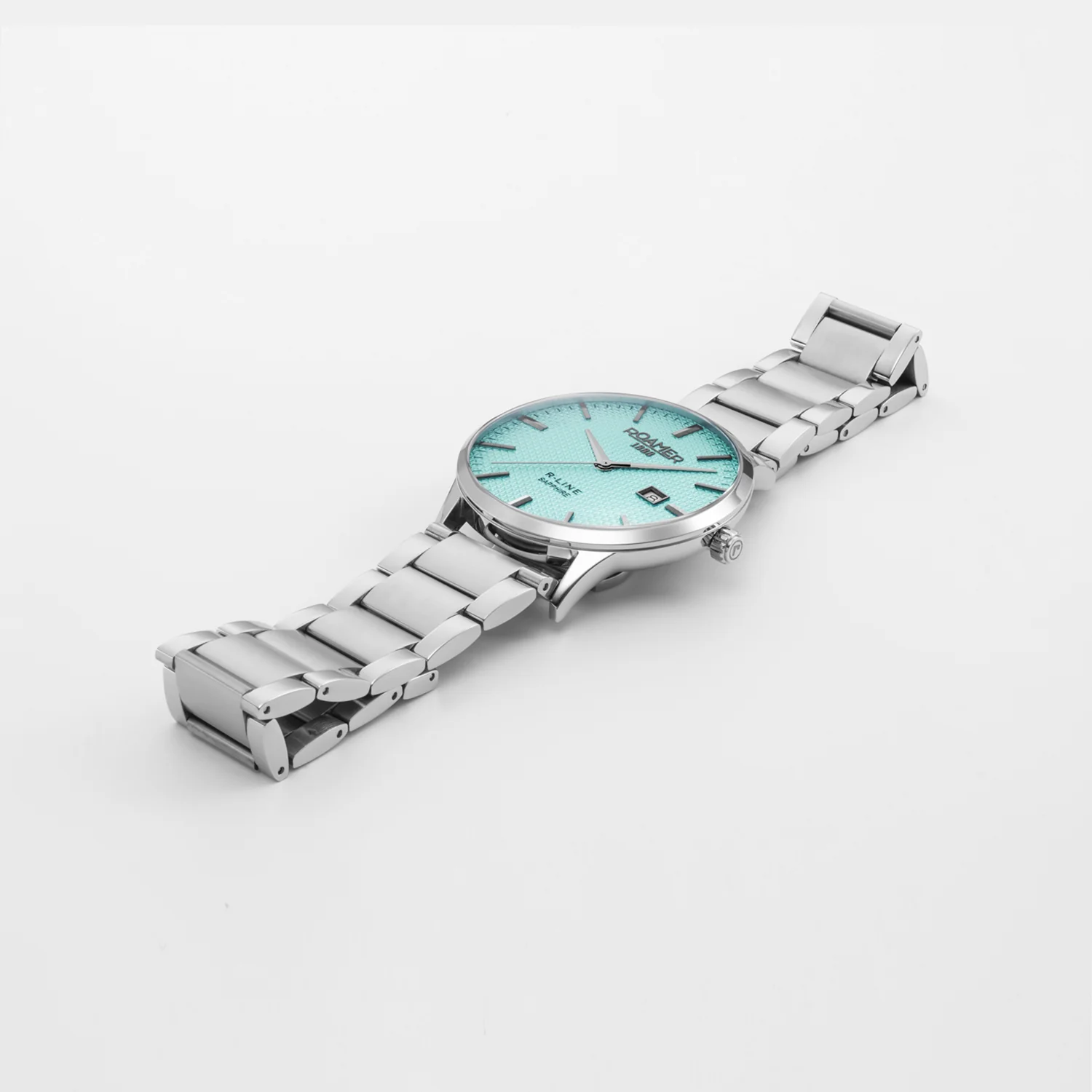 R-Line Men Quartz Sky Blue Dial Analog Stainless Steel Watch 718833 41 05 20 - Image 2