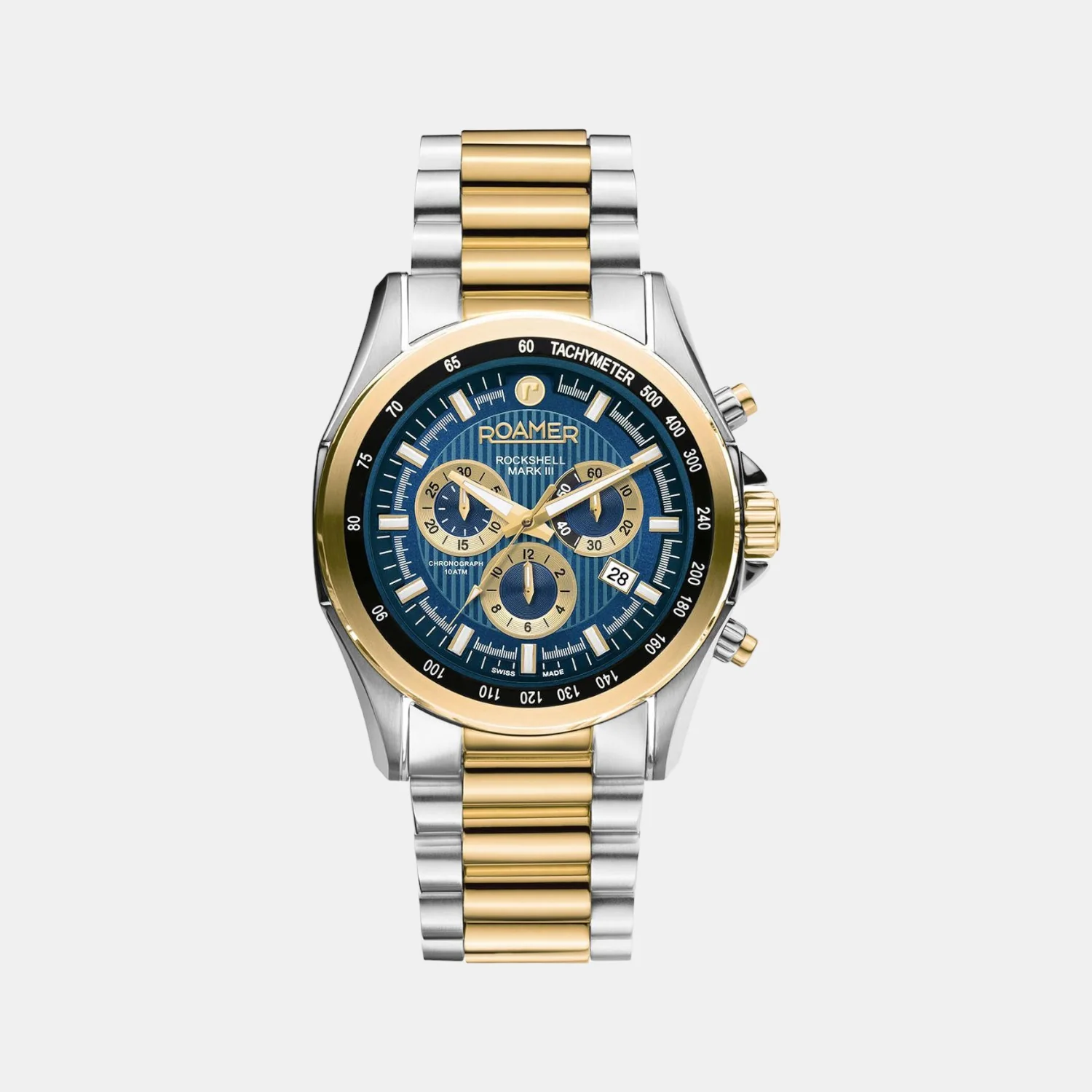 Rockshell Mark Iii Men Quartz Blue Dial Analog Stainless Steel Watch 220837 48 45 20 - Image 2