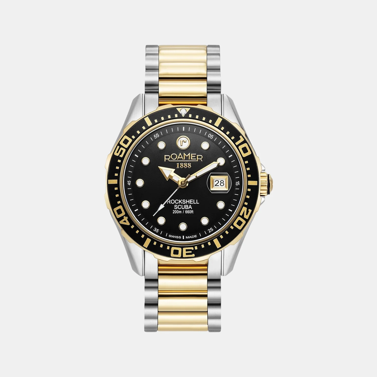 Rockshell Mark III Scuba Men Quartz Black Dial Analog Stainless Steel Watch 220858 47 85 50 - Image 2