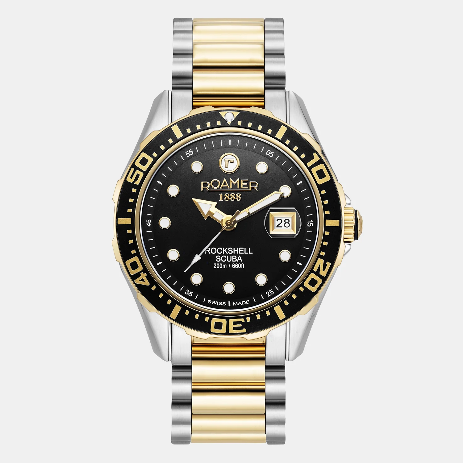 Rockshell Mark III Scuba Men Quartz Black Dial Analog Stainless Steel Watch 220858 47 85 50 - Image 3