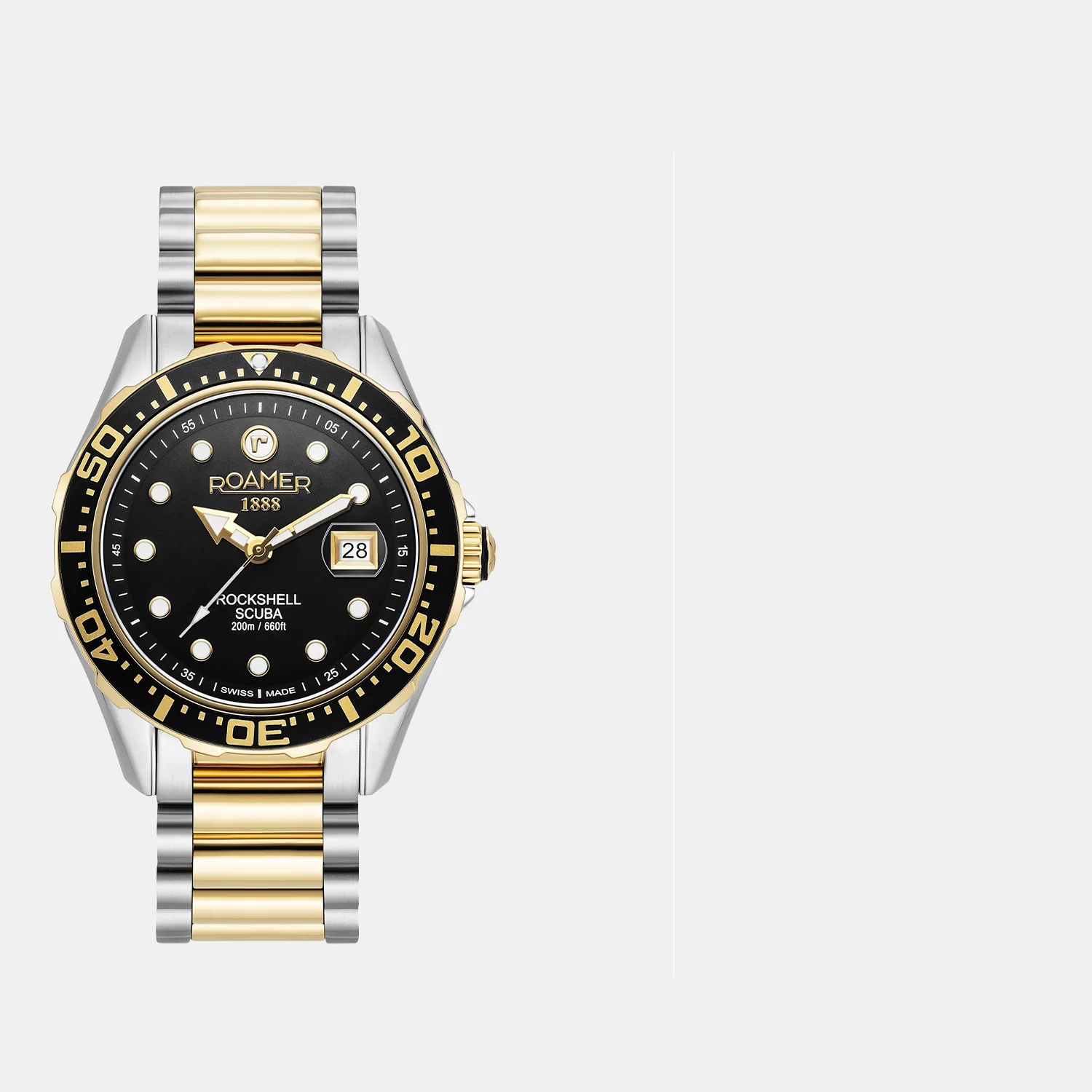 Rockshell Mark III Scuba Men Quartz Black Dial Analog Stainless Steel Watch 220858 47 85 50 - Image 5