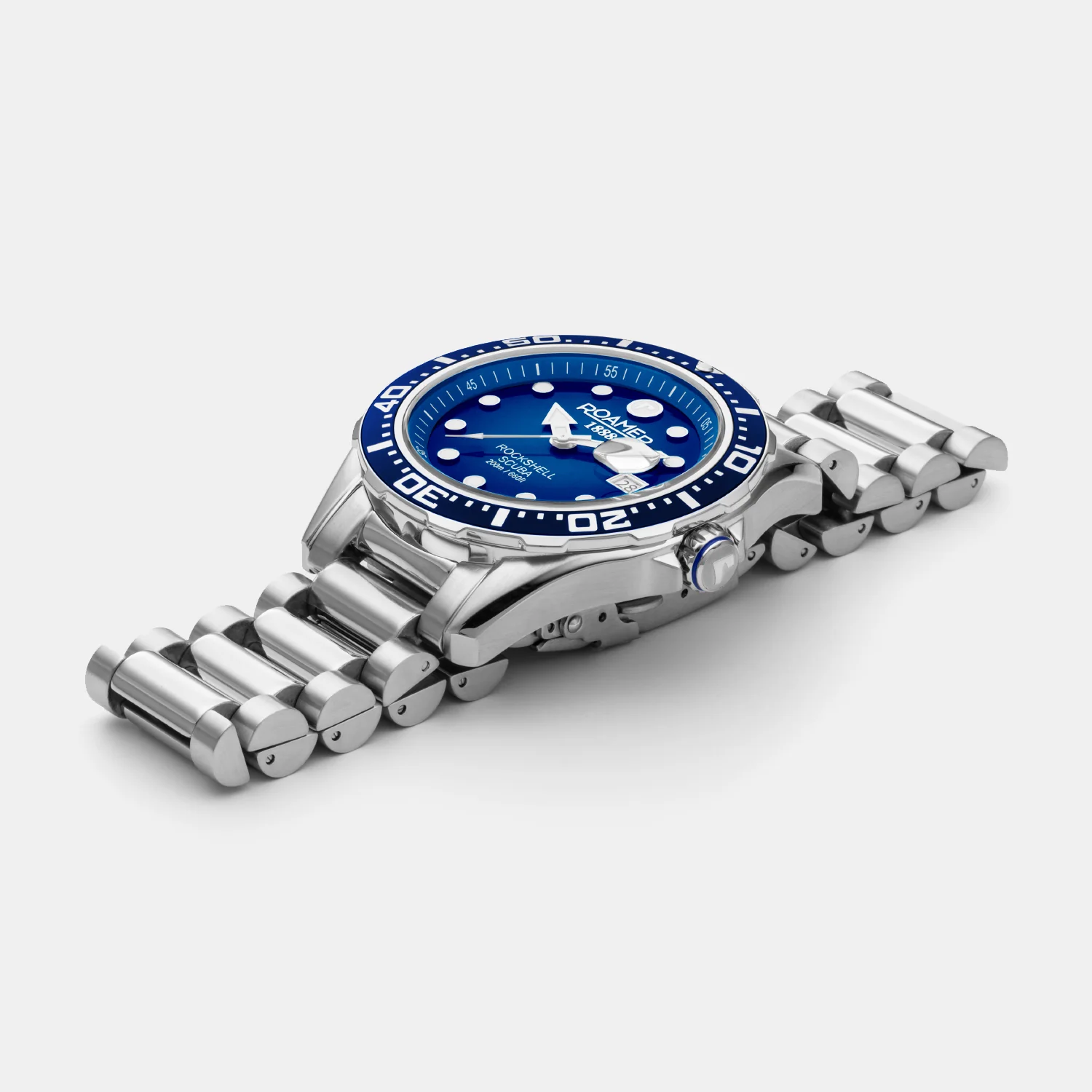 Rockshell Mark III Scuba Men Quartz Blue Dial Analog Stainless Steel Watch 220858 41 45 50 - Image 5