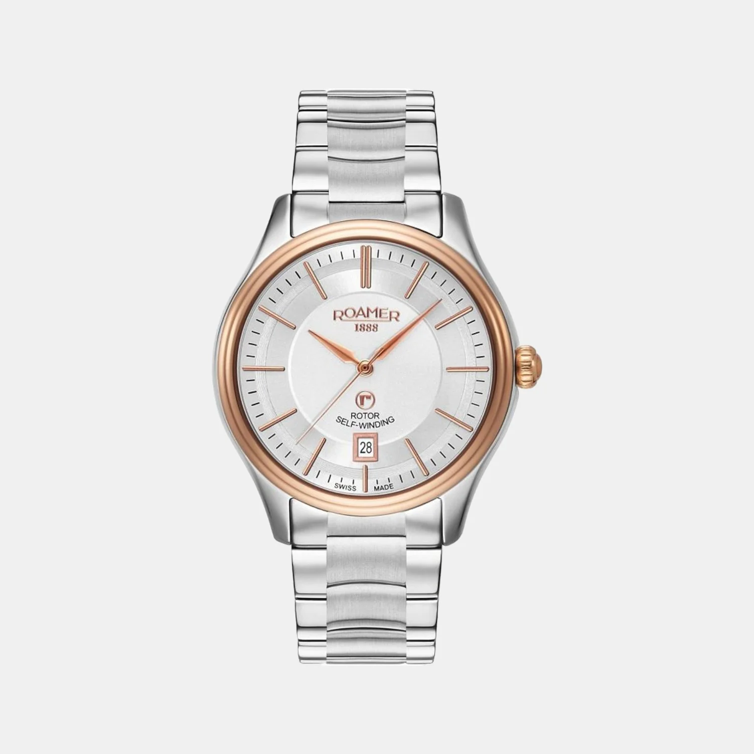 Rotopower Men Automatic Silver Dial Analog Stainless Steel Watch 703660 49 65 50