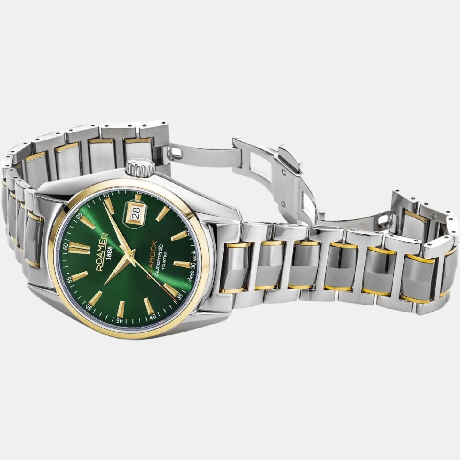 Searock Automatic Men Automatic Green Dial Analog Stainless Steel Watch 210665 47 75 20 - Image 2
