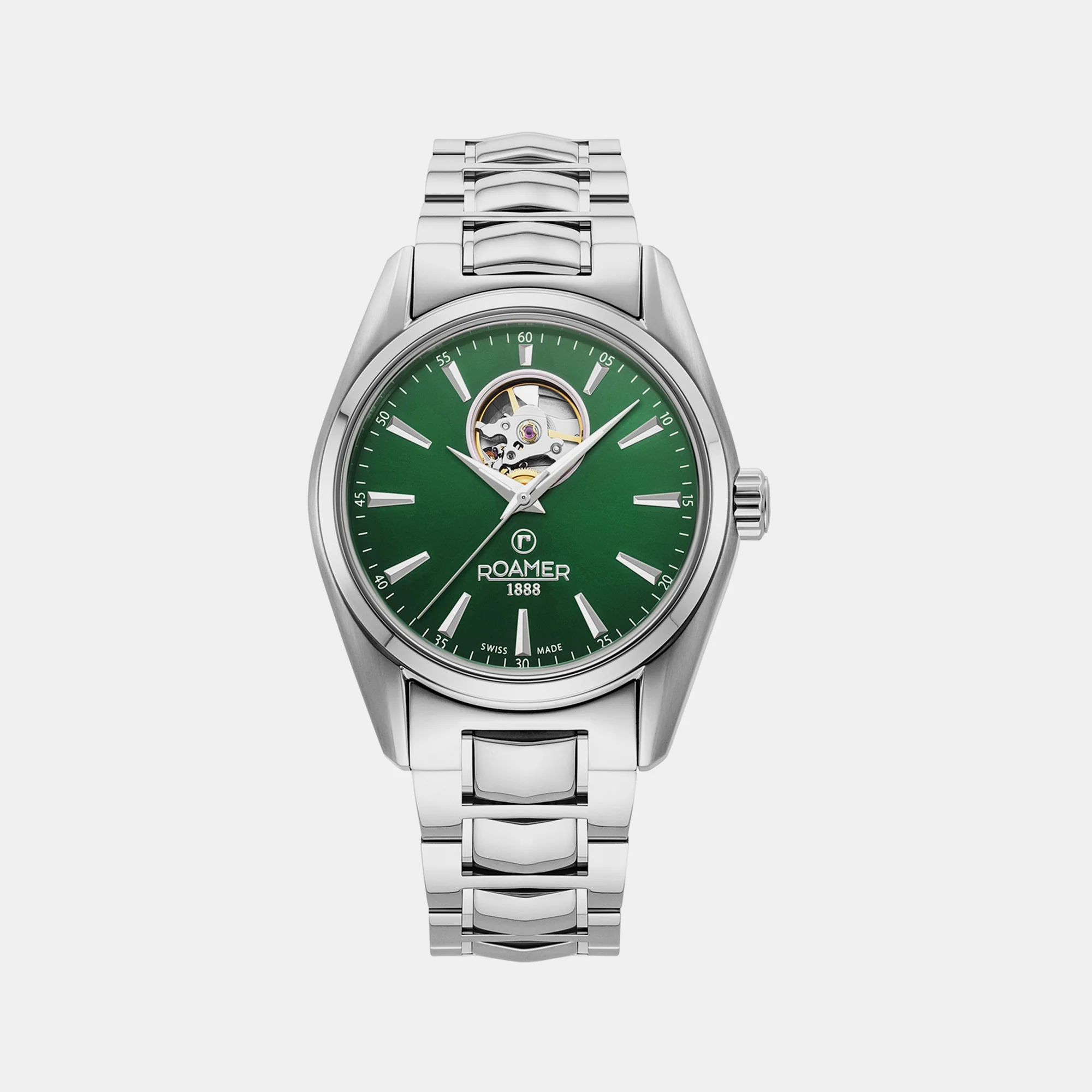 Searock Master Men Mechanical Green Dial Analog Stainless Steel Watch 984985 41 75 20