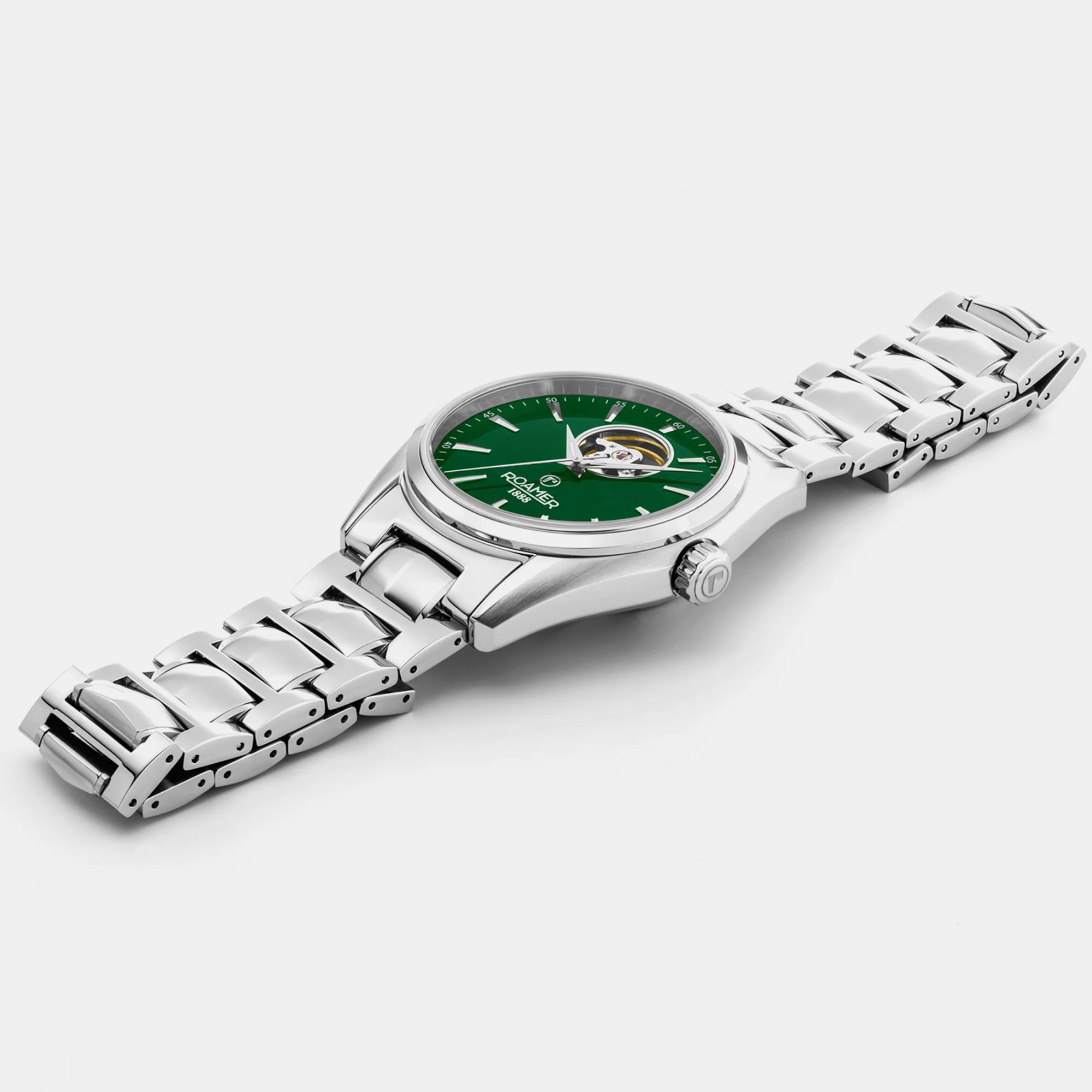 Searock Master Men Mechanical Green Dial Analog Stainless Steel Watch 984985 41 75 20 - Image 3