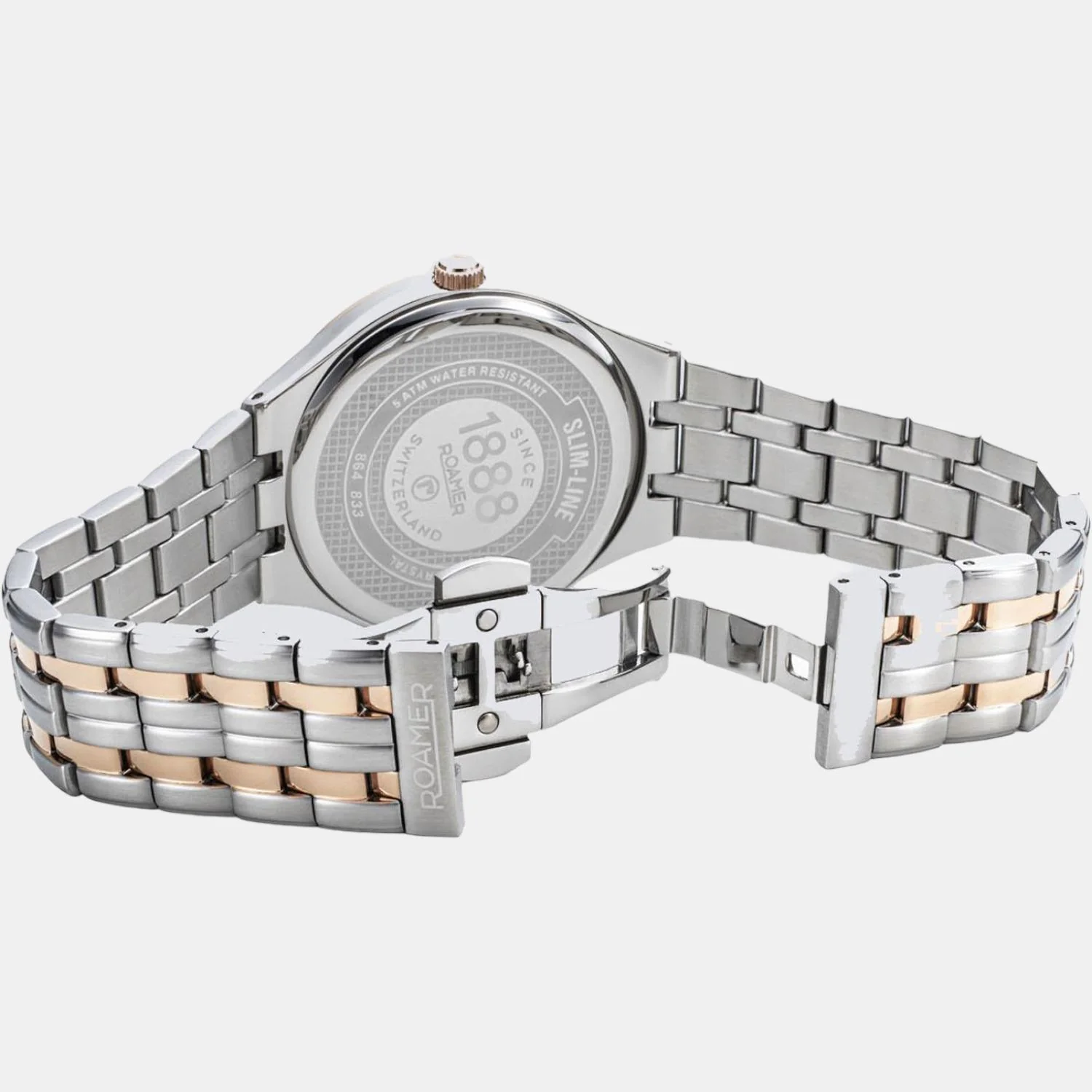 Slim-Line Men Quartz Grey Dial Analog Stainless Steel Watch 864833 49 55 50 - Image 6