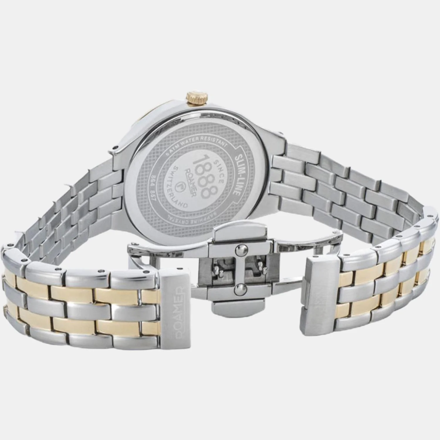 Slim-Line Women Quartz Mother Of Pearl Dial Analog Stainless Steel Watch 864857 47 80 50 - Image 2