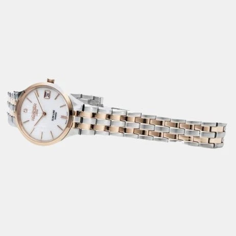 Slim-Line Women Quartz Mother Of Pearl Dial Analog Stainless Steel Watch 864857 49 20 50 - Image 2