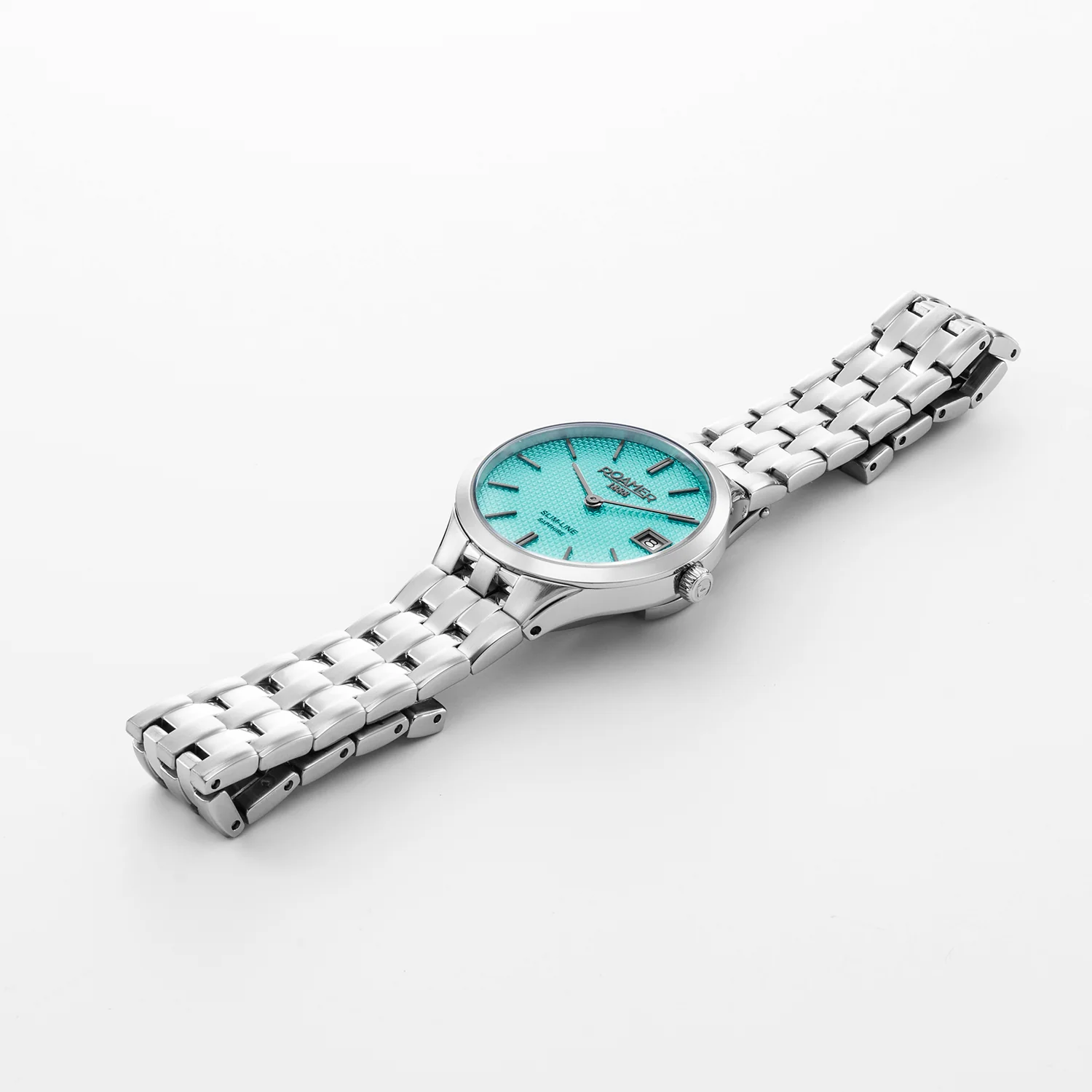 Slim-Line Women Quartz Sky Blue Dial Analog Stainless Steel Watch 512857 41 05 20 - Image 2