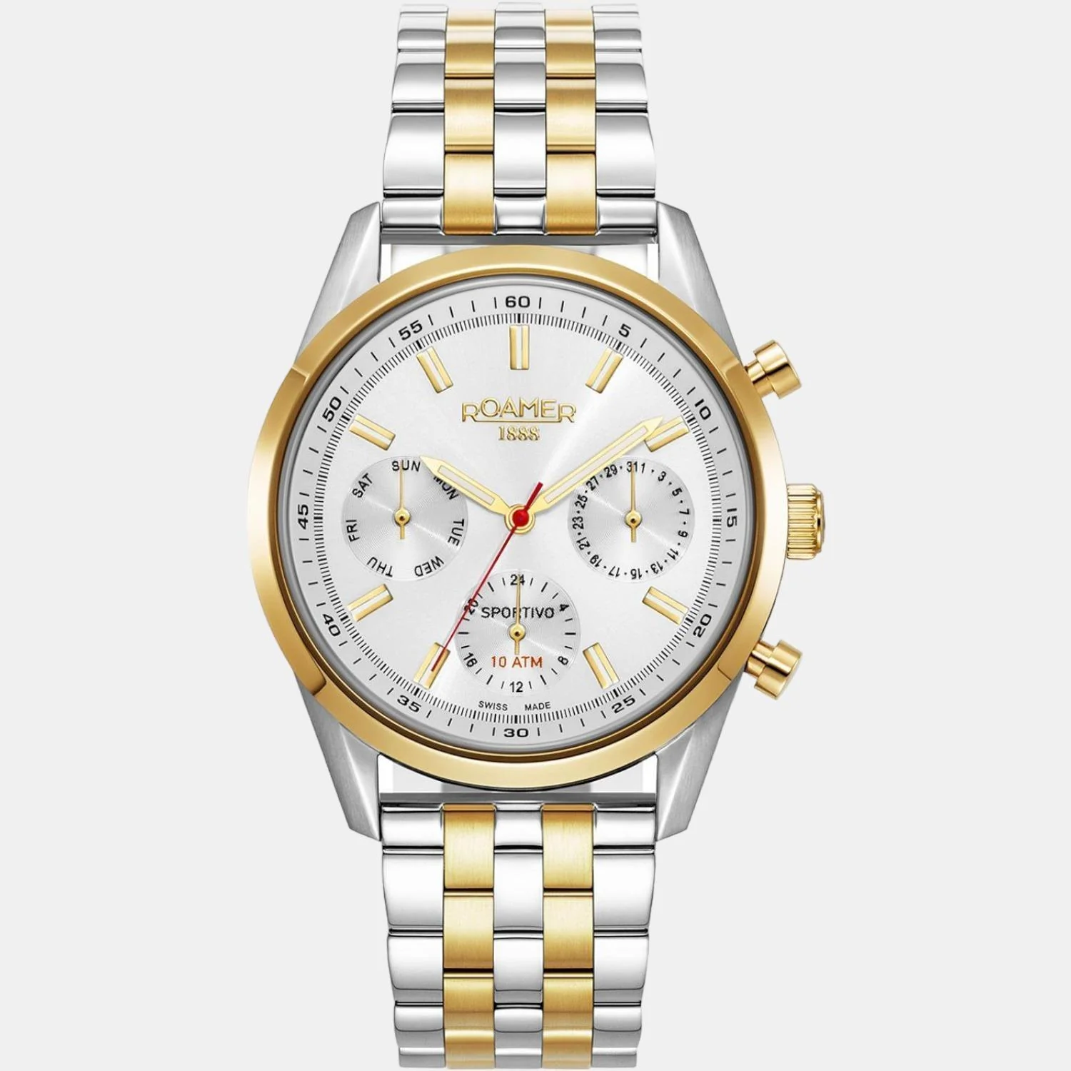 Sportivo Men Quartz Silver Dial Multi-Function Stainless Steel Watch 856982 47 15 70 - Image 3
