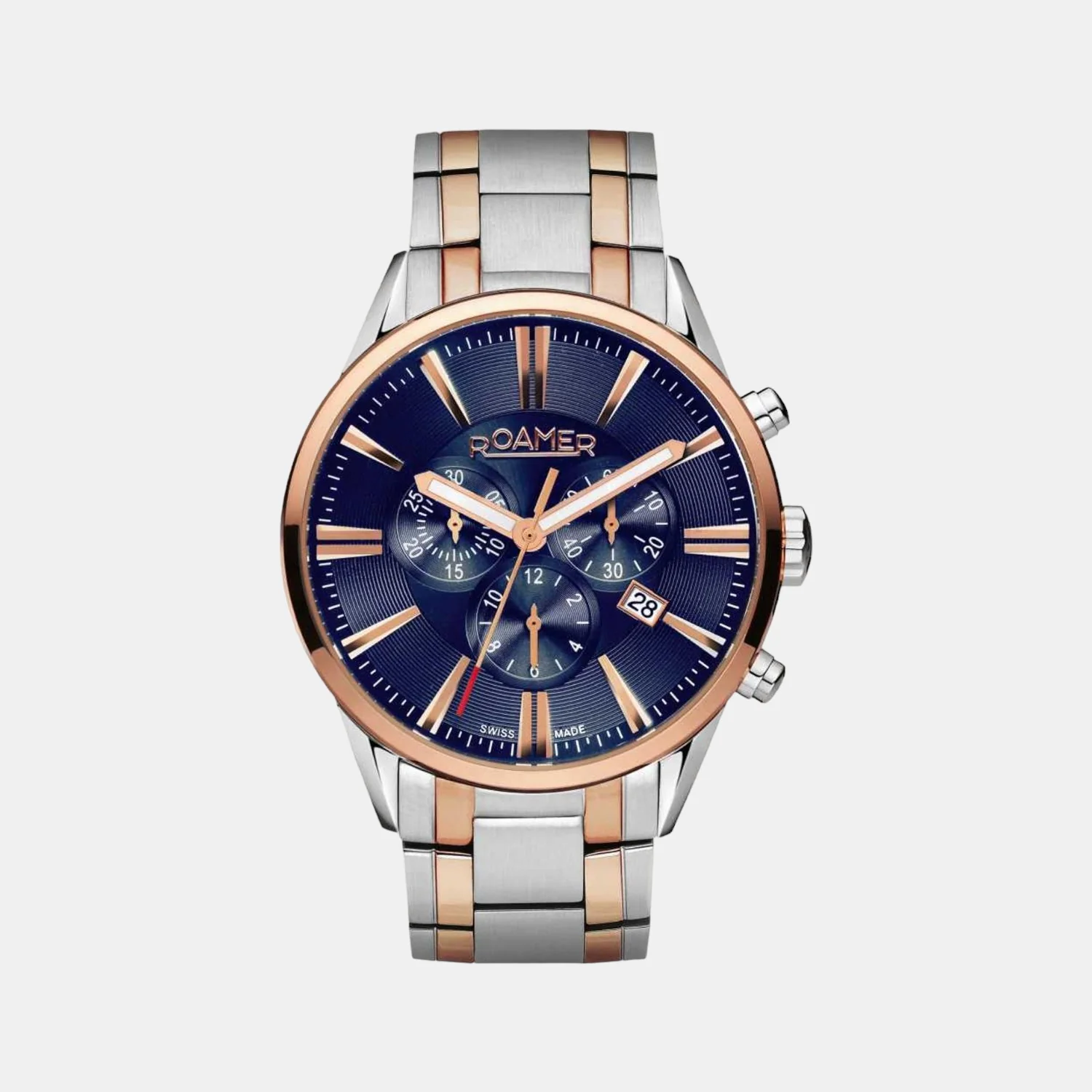 Superior Chrono Men Quartz Blue Dial Analog Stainless Steel Watch 508837 49 85 50