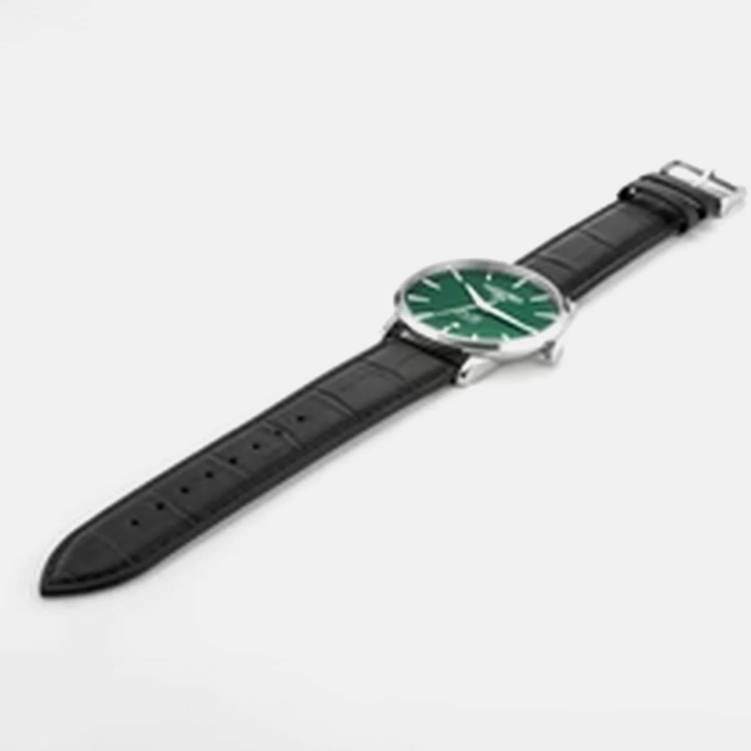 Valais Men Quartz Green Dial Analog Leather Watch 988833 41 75 05 - Image 7