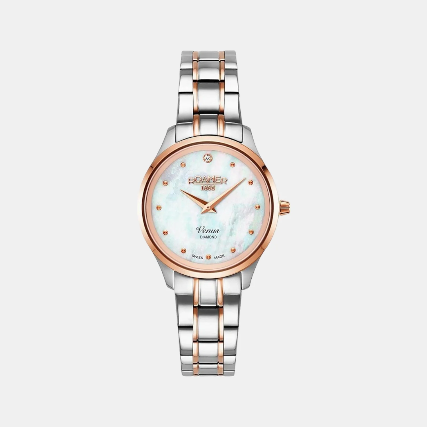 Venus Diamond Women Quartz Blue Dial Analog Stainless Steel Watch 601857 49 89 20