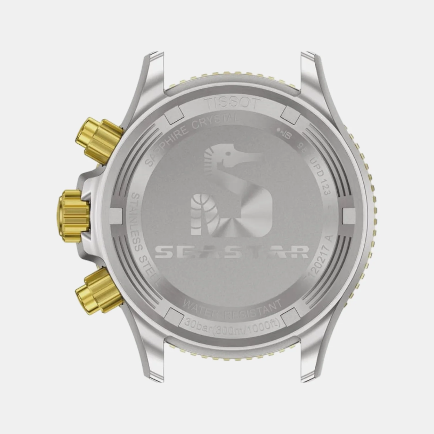 Seastar 1000 Men Quartz Black Dial Chronograph Stainless Steel Watch T1202172206100 - Image 4
