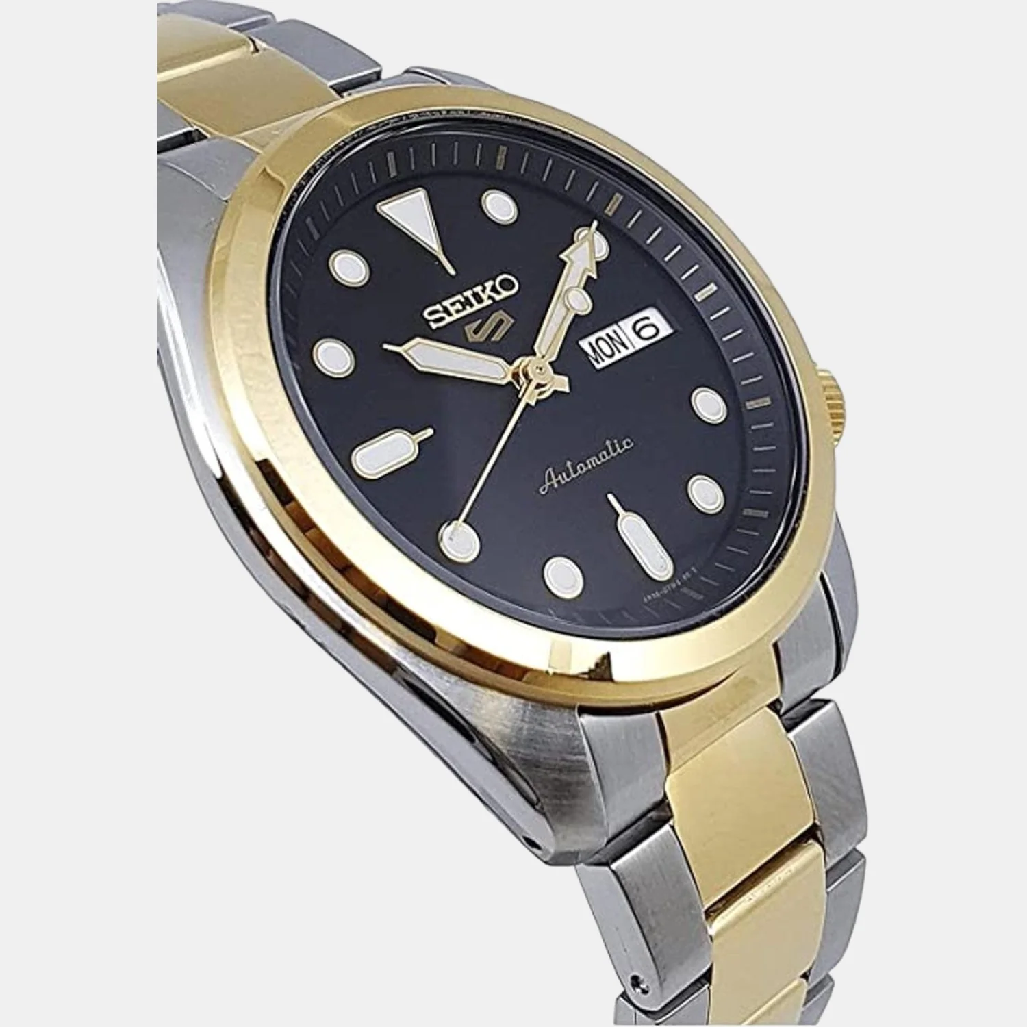 5 Sports Men Automatic Black Dial Analog Stainless Steel Watch SRPE60K1 - Image 2