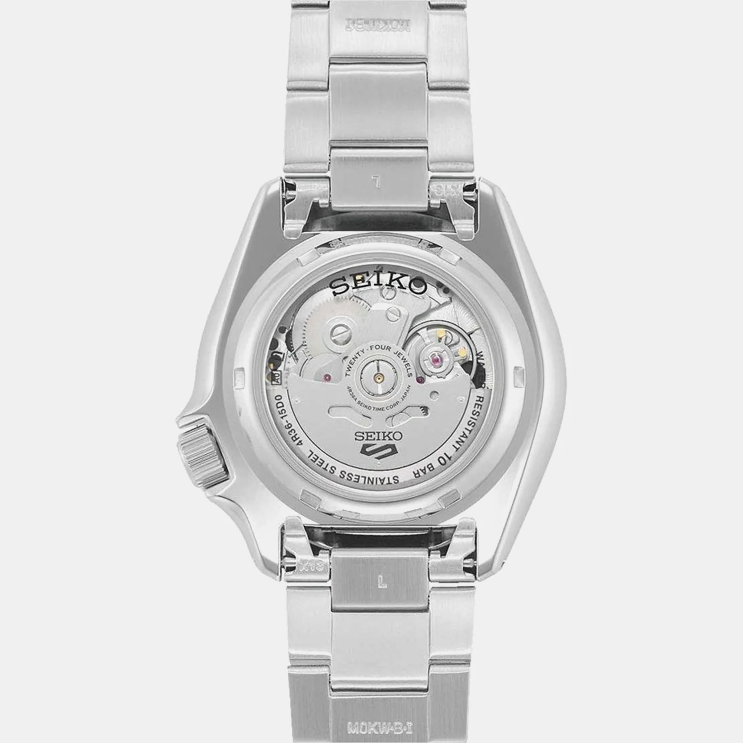 5 Sports Men Automatic Black Dial Analog Stainless Steel Watch SRPK29K1 - Image 3