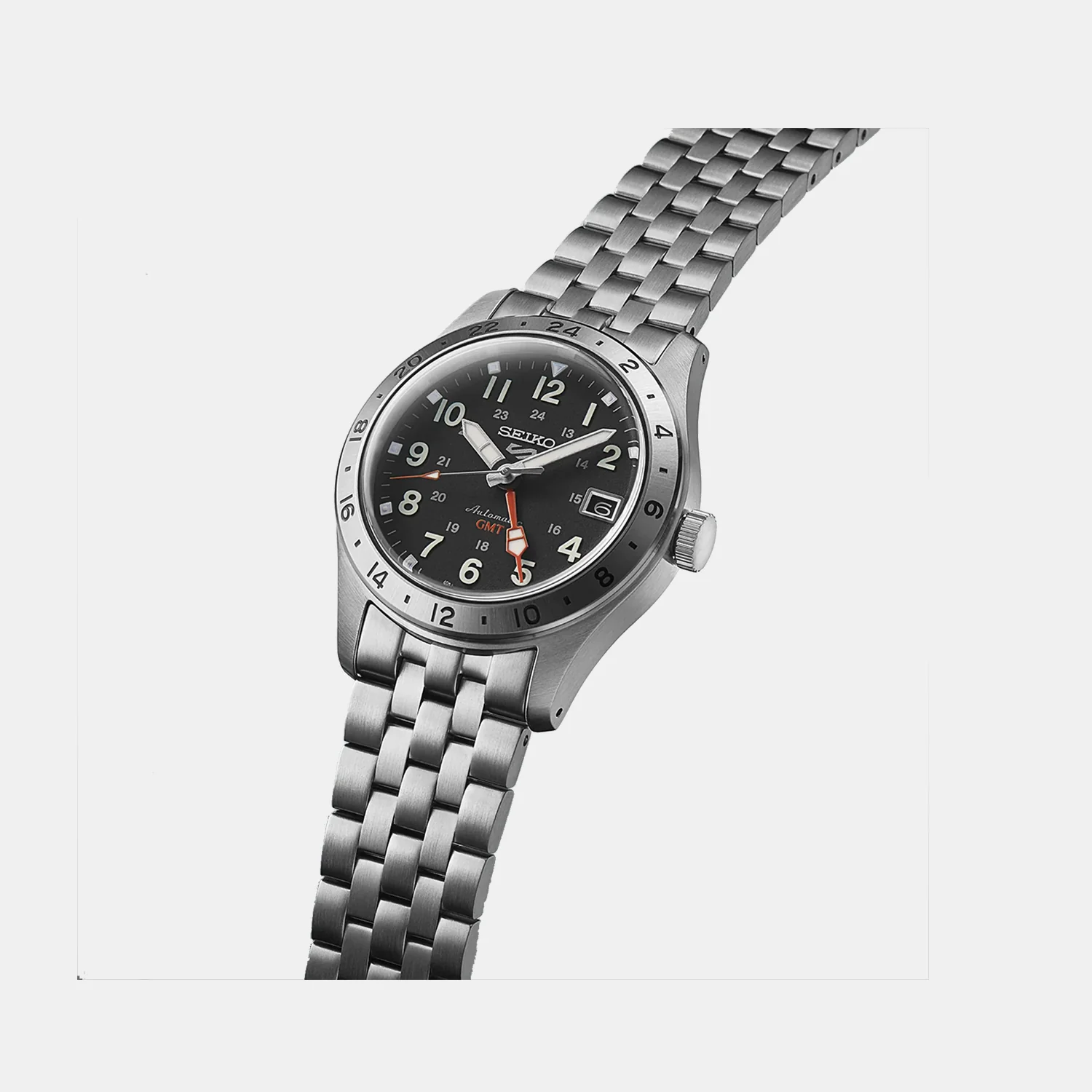 5 Sports Men Automatic Black Dial Analog Stainless Steel Watch SSK023K1 - Image 4