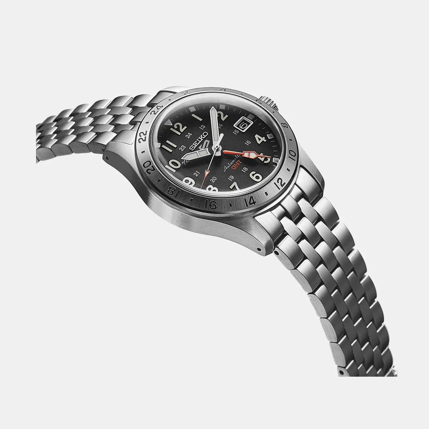 5 Sports Men Automatic Black Dial Analog Stainless Steel Watch SSK023K1 - Image 5