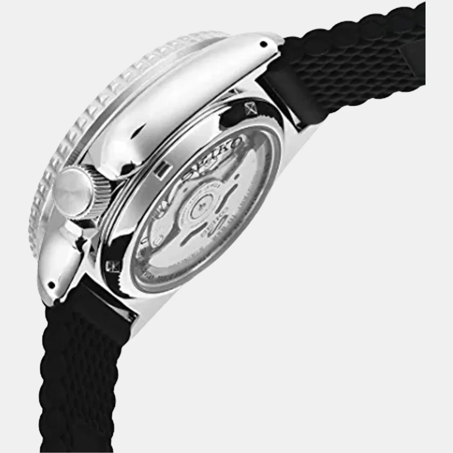 5 Sports Men Automatic Blue Dial Analog Silicone Watch SRPD71K2 - Image 2