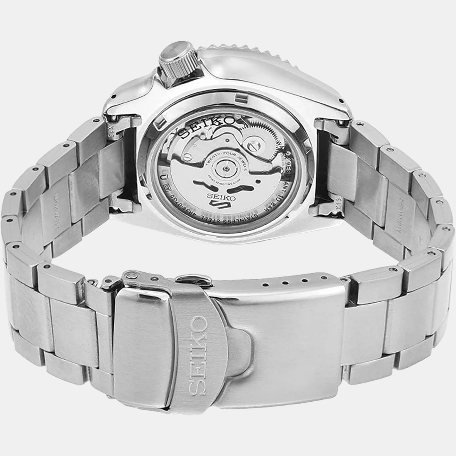 5 Sports Men Automatic Blue Dial Analog Stainless Steel Watch SRPD53K1 - Image 5