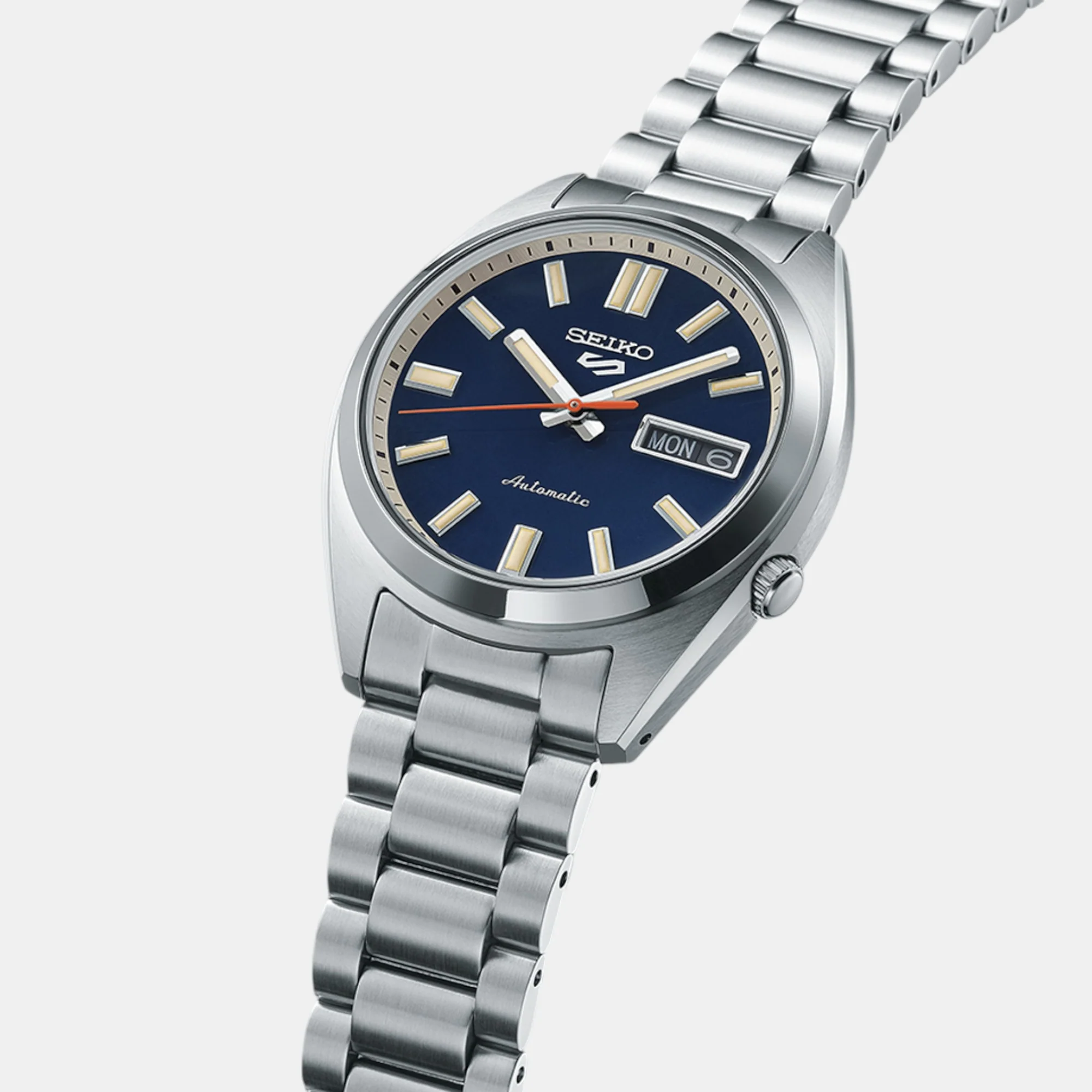 5 Sports Men Automatic Blue Dial Analog Stainless Steel Watch SRPK87K1 - Image 4