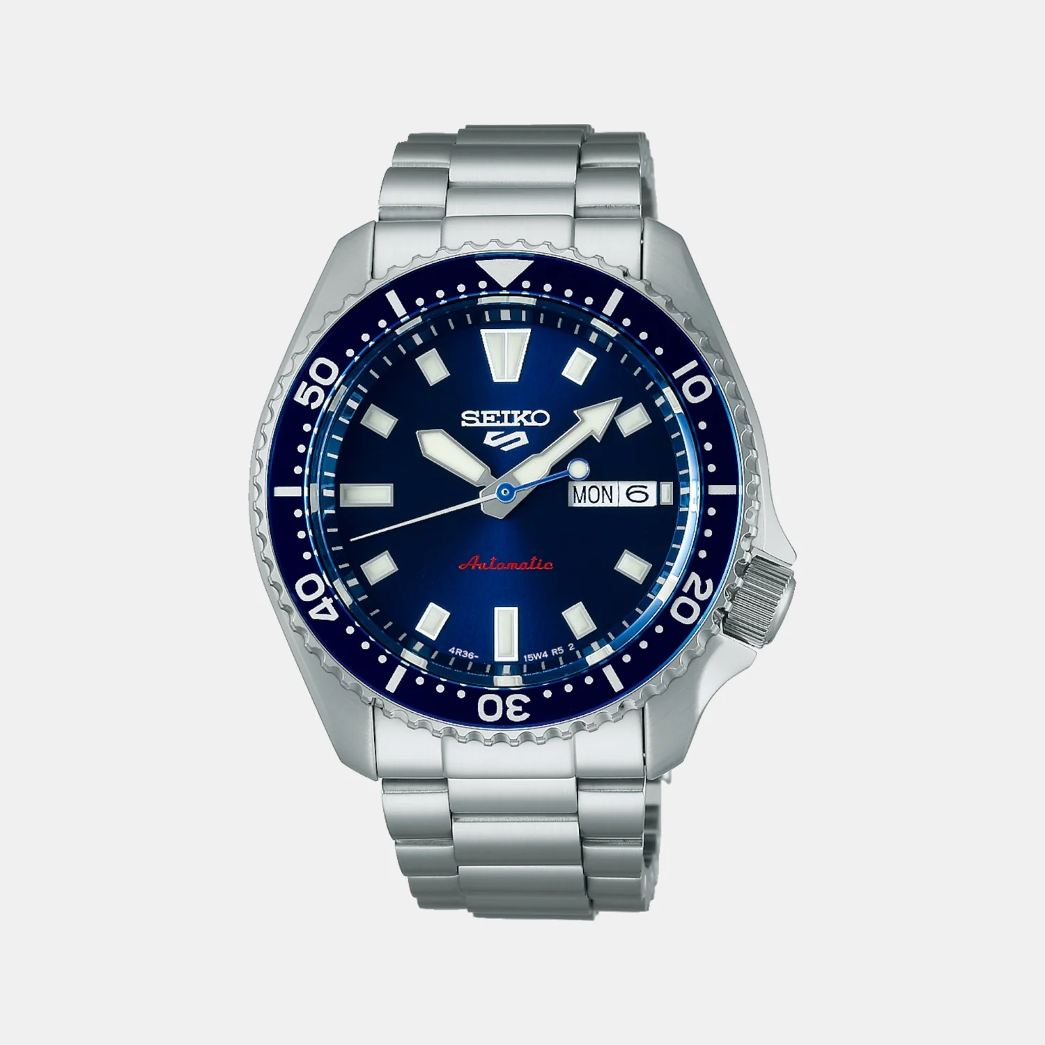 5 Sports Men Automatic Blue Dial Analog Stainless Steel Watch SRPL83K1 - Image 4
