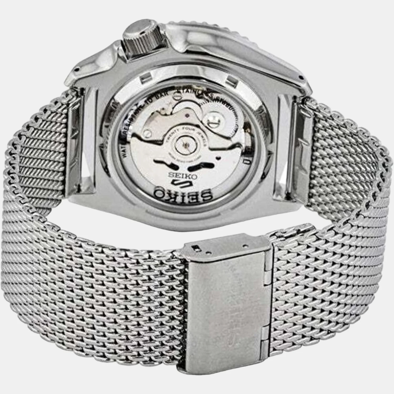 5 Sports Men Automatic Green Dial Analog Stainless Steel Watch SRPD73K1 - Image 3