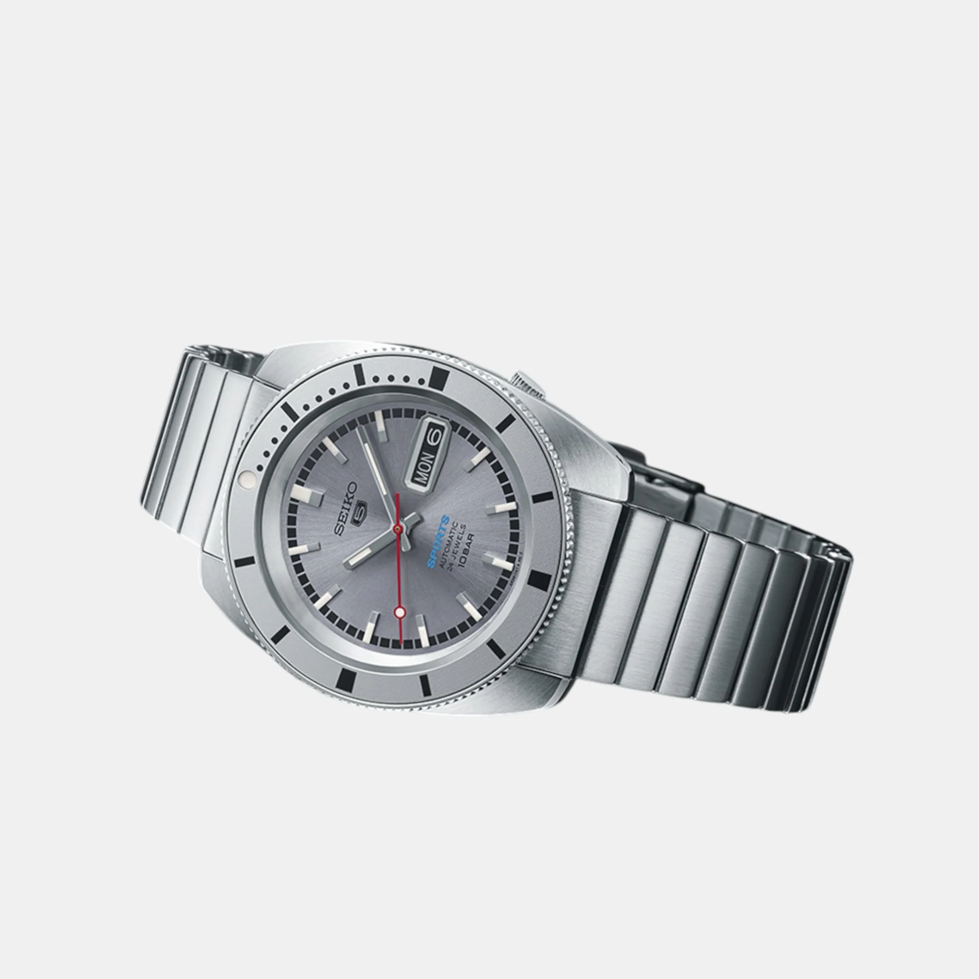 5 Sports Men Automatic Grey Dial Analog Stainless Steel Watch SRPL03K1 - Image 6