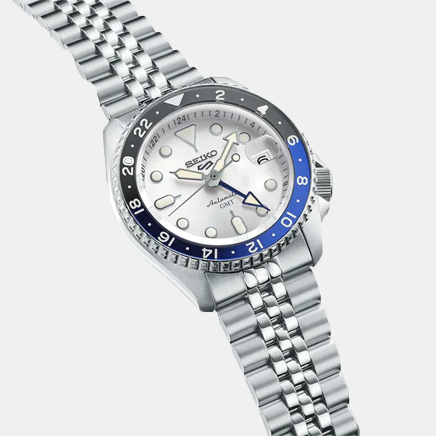 5 Sports Men Automatic White Dial Analog Stainless Steel Watch SSK033K1 - Image 3