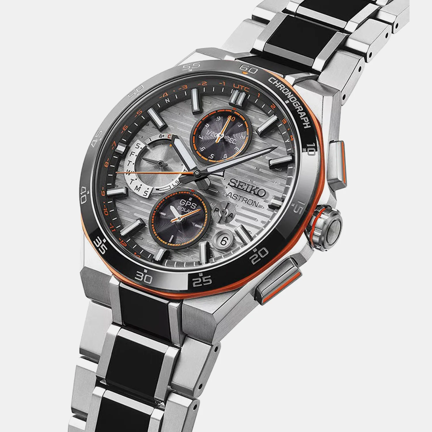 Astron Limited Edition Men GPS Solar Silver Dial Chronograph Stainless Steel Watch SSH183J1 - Image 2