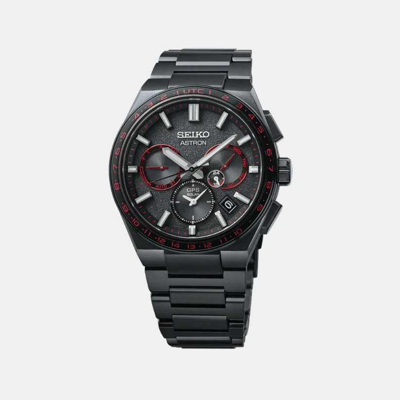 Astron Men 'Redshift' GPS Solar 5X Dual-Time Chronograph Limited Edition Watch SSH137J1 - Image 4