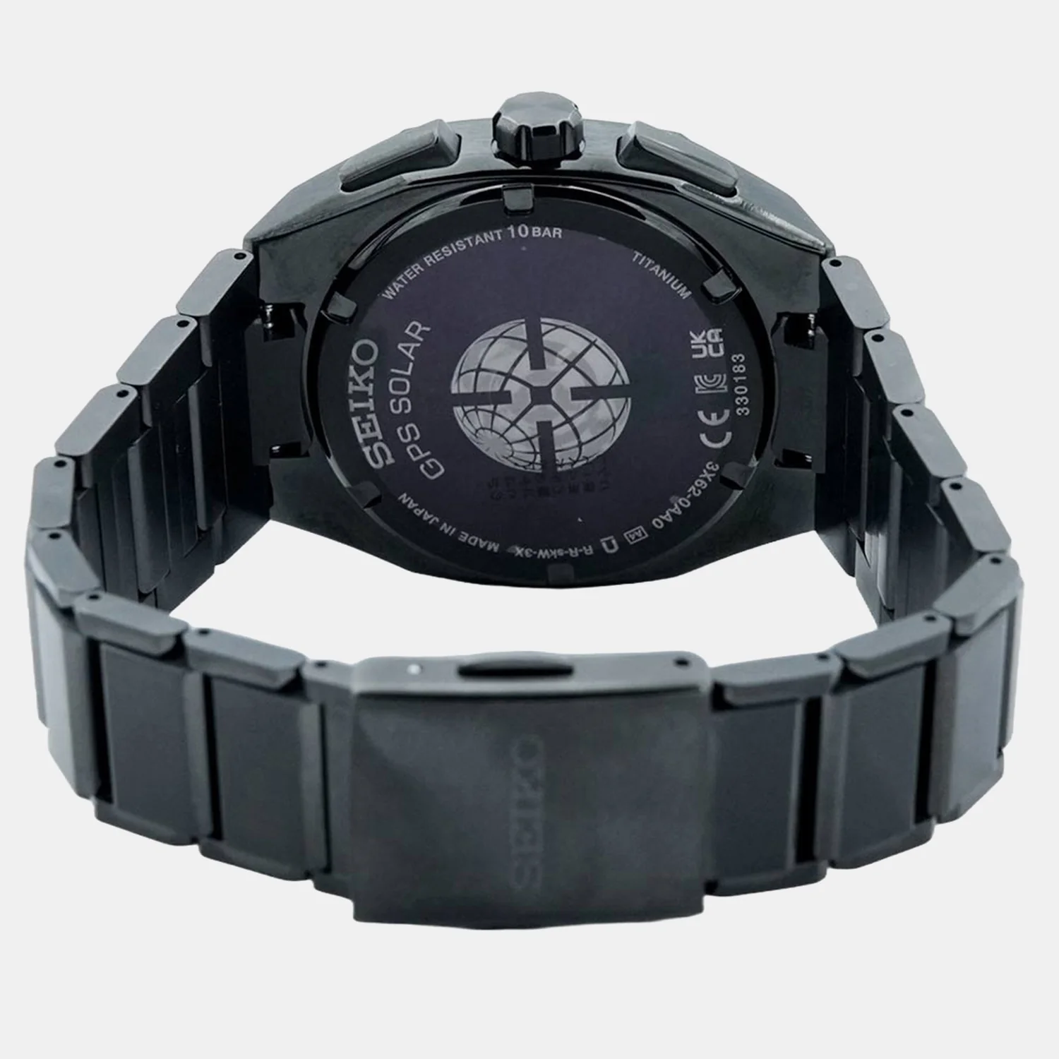 Astron Men Solar Black Dial Analog Stainless Steel Watch SSJ015J1 - Image 3