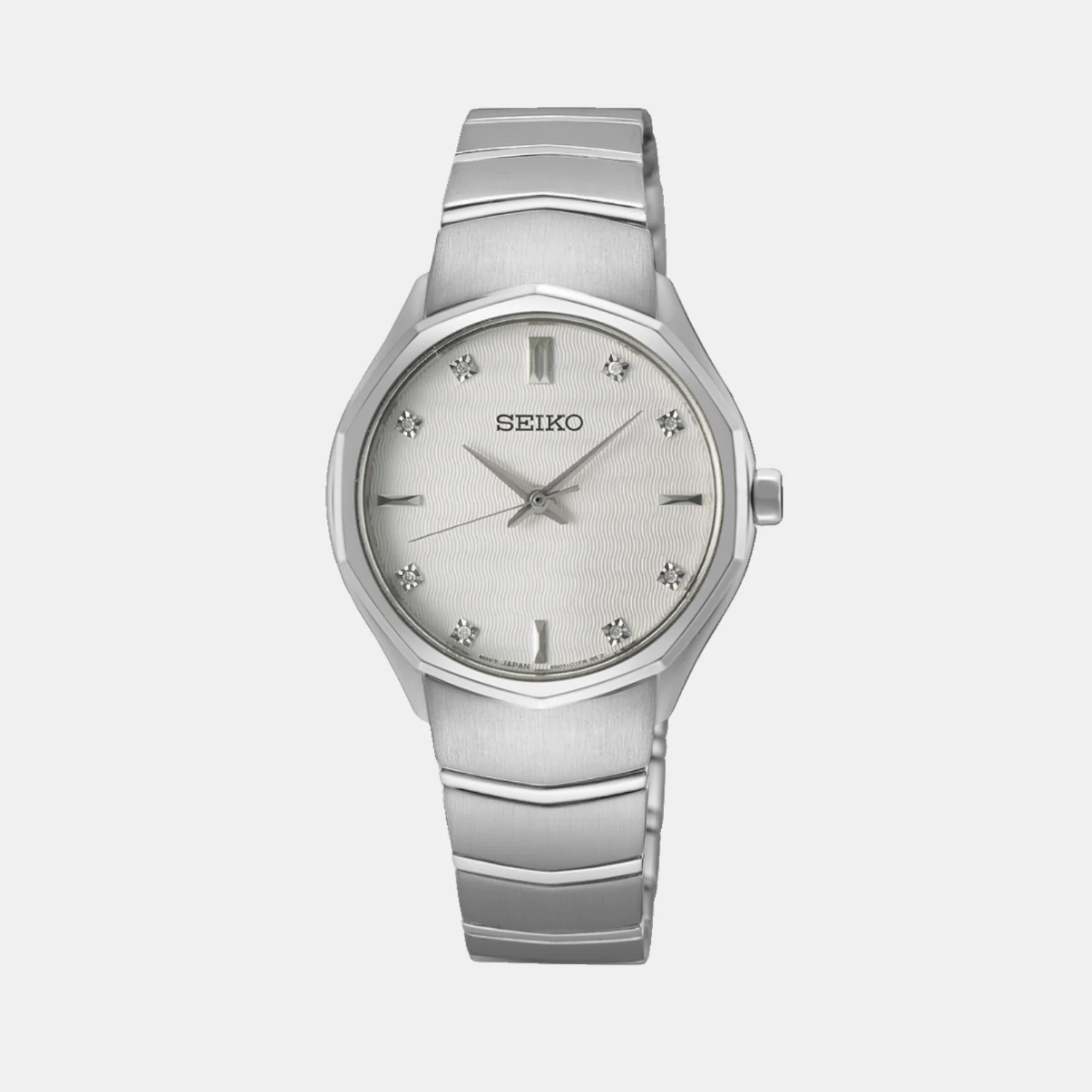 Classic Women Quartz White Dial Analog Stainless Steel Watch SUR615P1 - Image 3