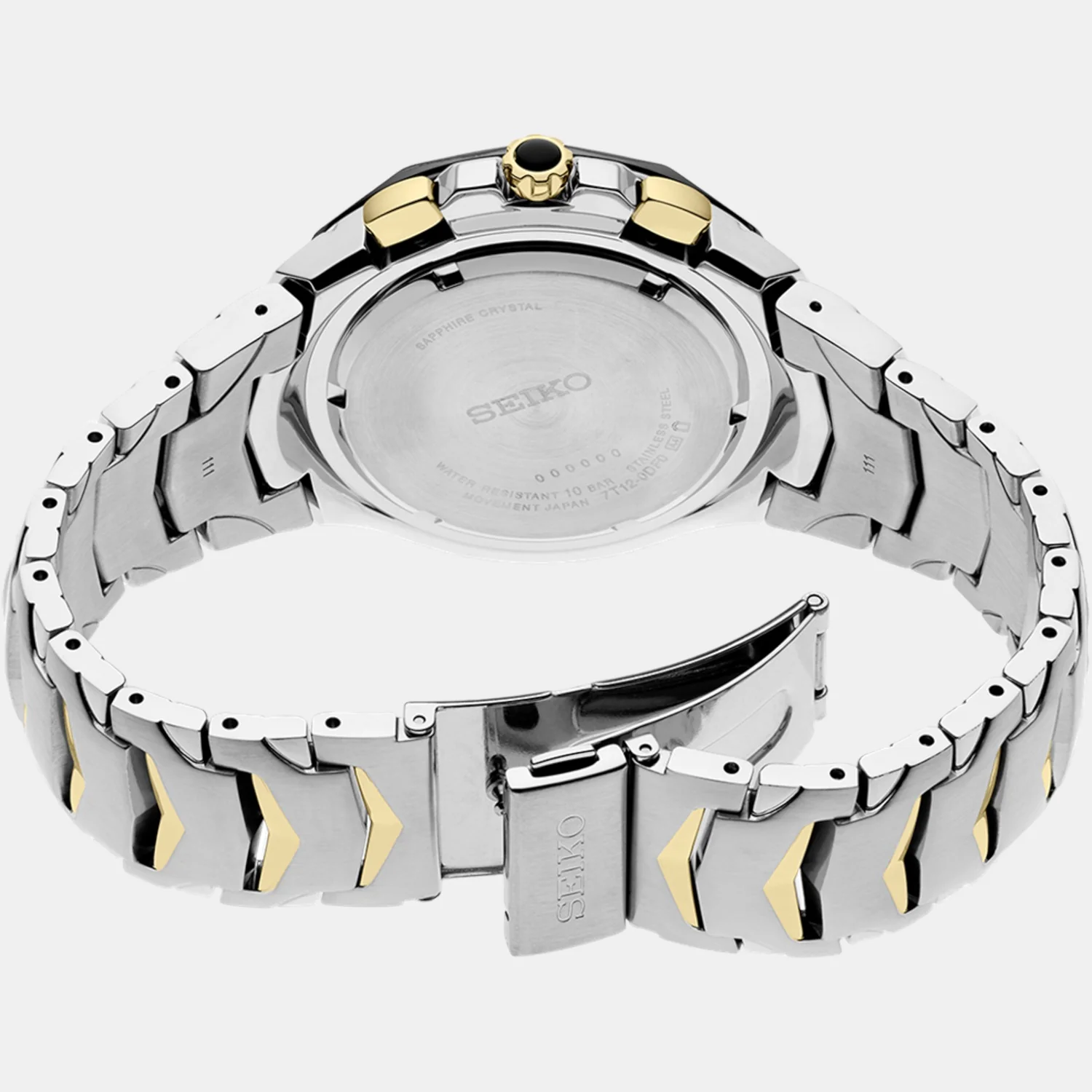 Coutura Men Quartz Black Dial Chronograph Stainless Steel Watch SRWZ26P9 - Image 3