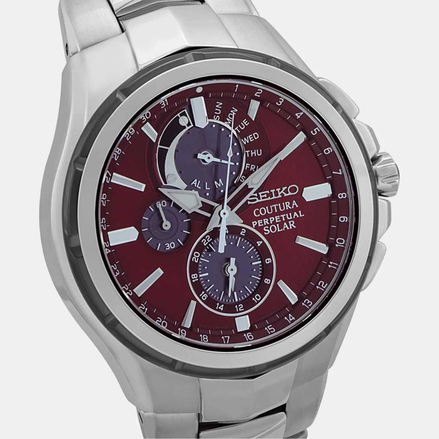 Coutura Men Quartz Two Tone Dial Chronograph Stainless Steel Watch SSC763P1 - Image 3