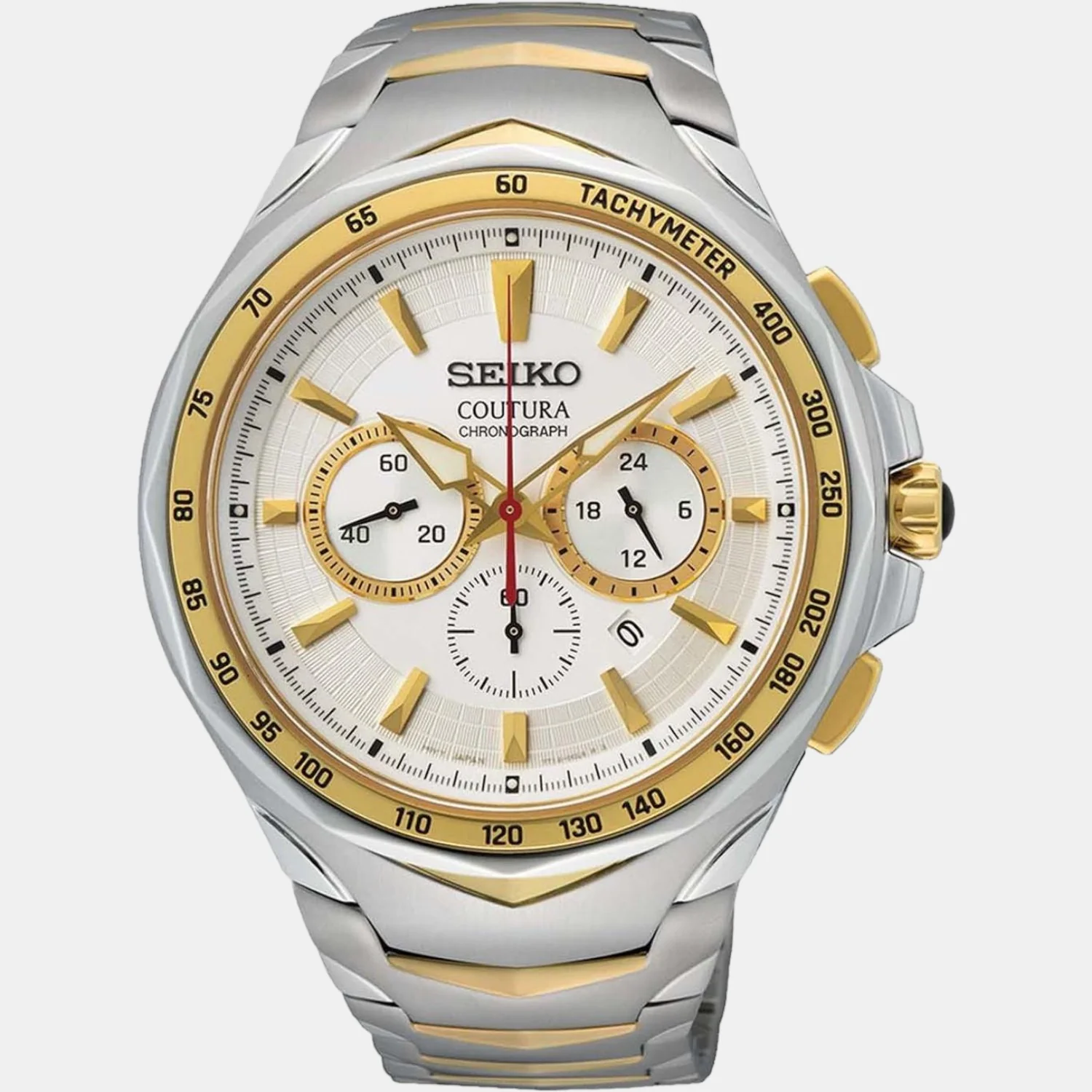 Coutura Men Quartz White Dial Chronograph Stainless Steel Watch SRWZ24P9 - Image 2