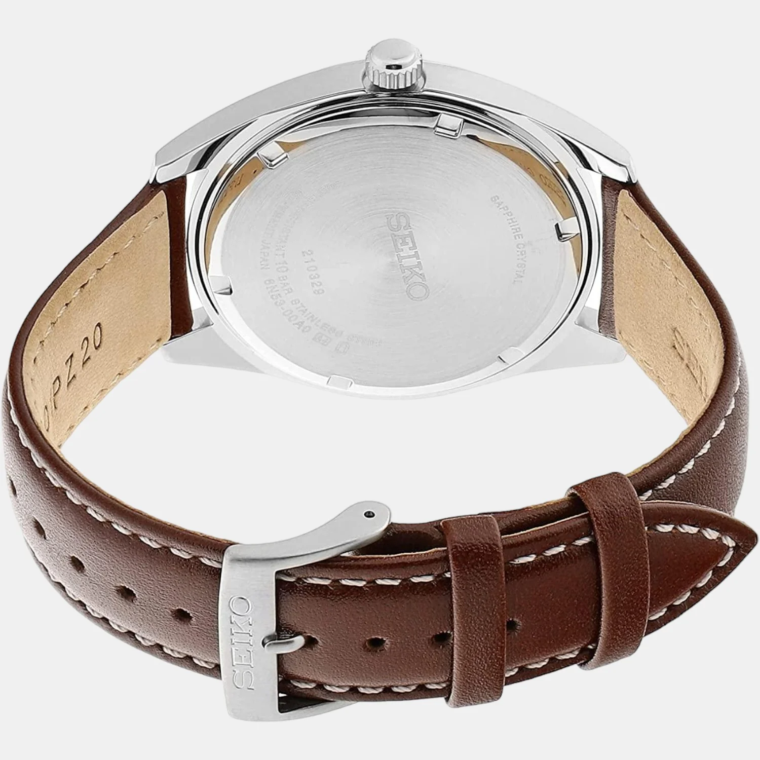 Dress Men Quartz Green Dial Analog Leather Watch SUR449P1 - Image 4