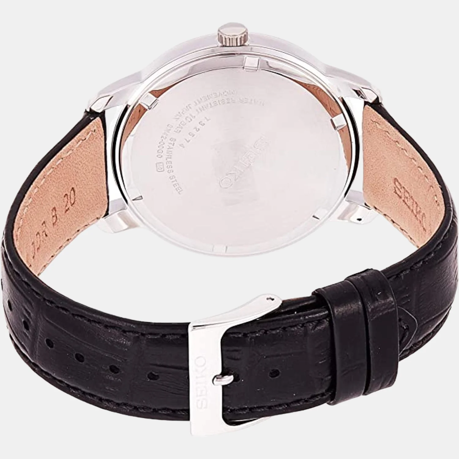 Dress Men Quartz White Dial Analog Leather Watch SUR265P1 - Image 2