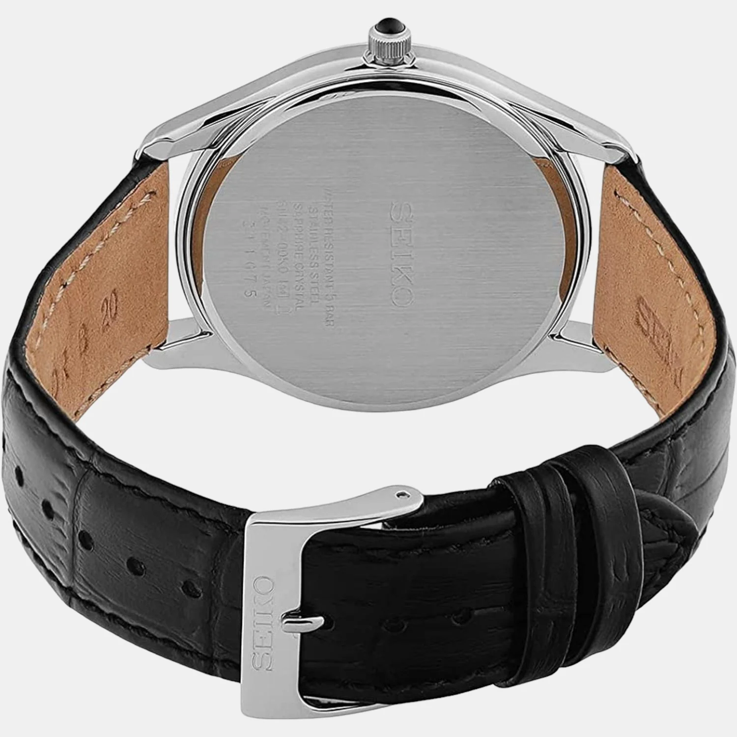Dress Men Quartz White Dial Analog Leather Watch SUR303P1 - Image 4