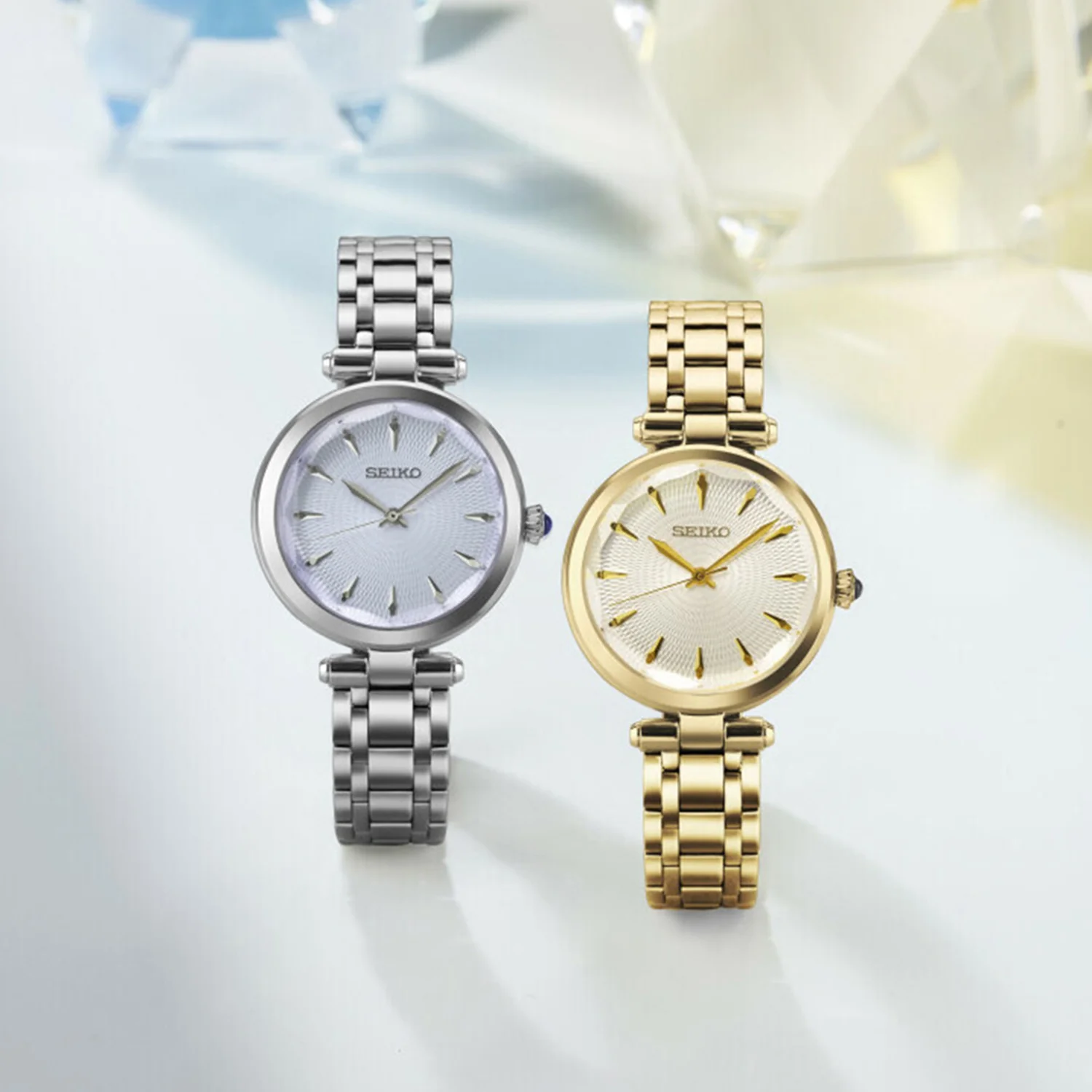 Dress Women Quartz Gold Dial Analog Stainless Steel Watch SRZ554P1 - Image 5