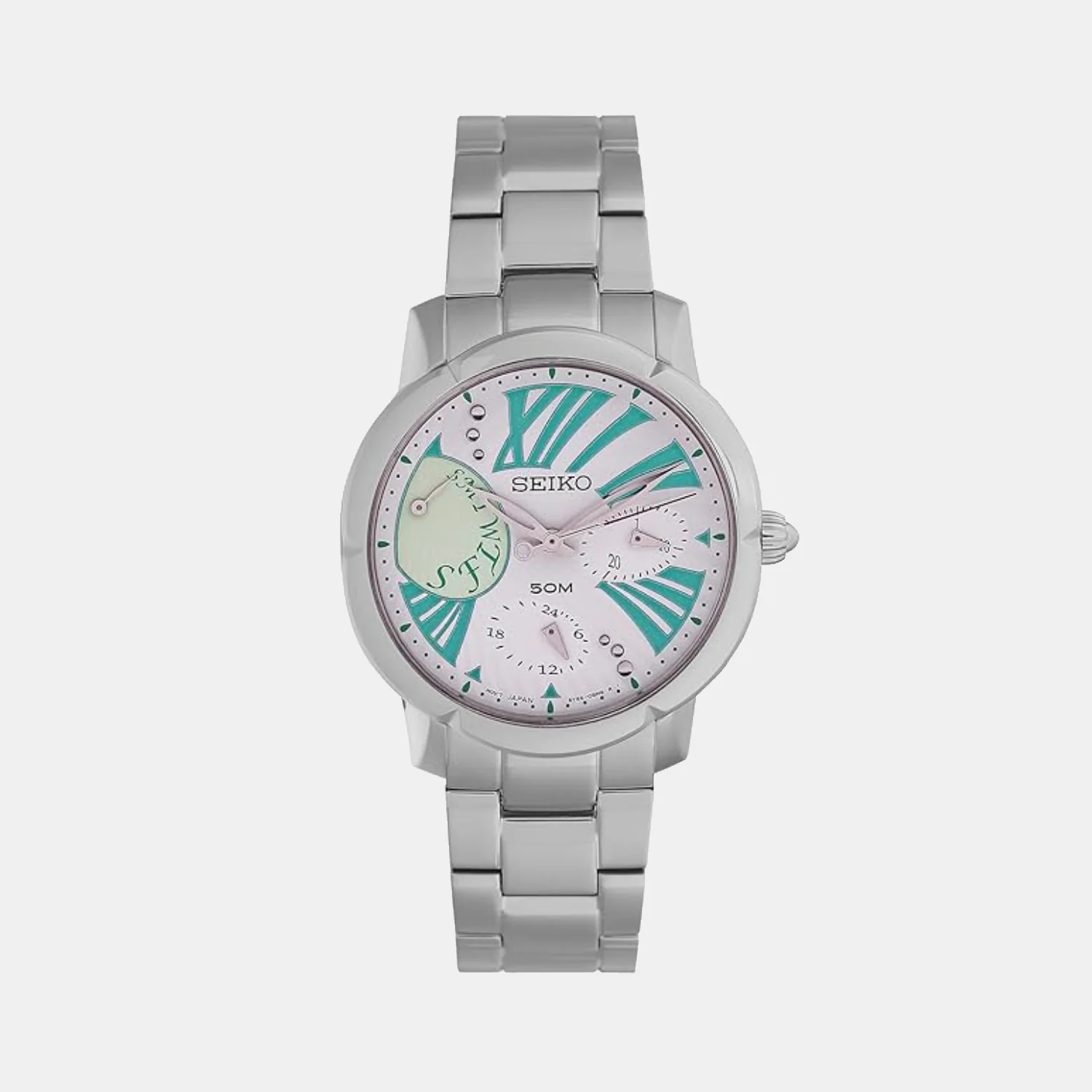 Dress Women Quartz Silver Dial Multi-Function Stainless Steel Watch SNT879P1 - Image 2