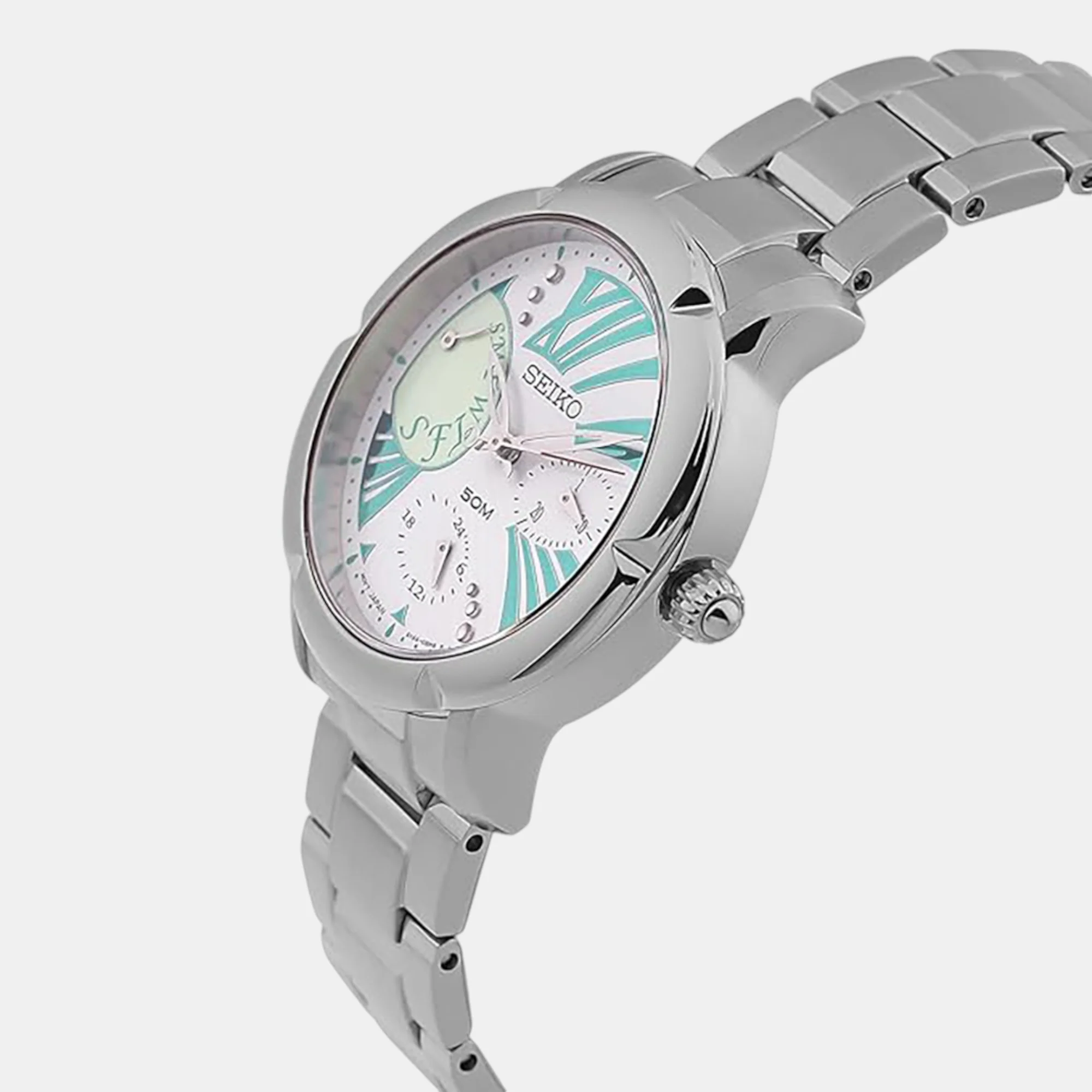 Dress Women Quartz Silver Dial Multi-Function Stainless Steel Watch SNT879P1 - Image 3